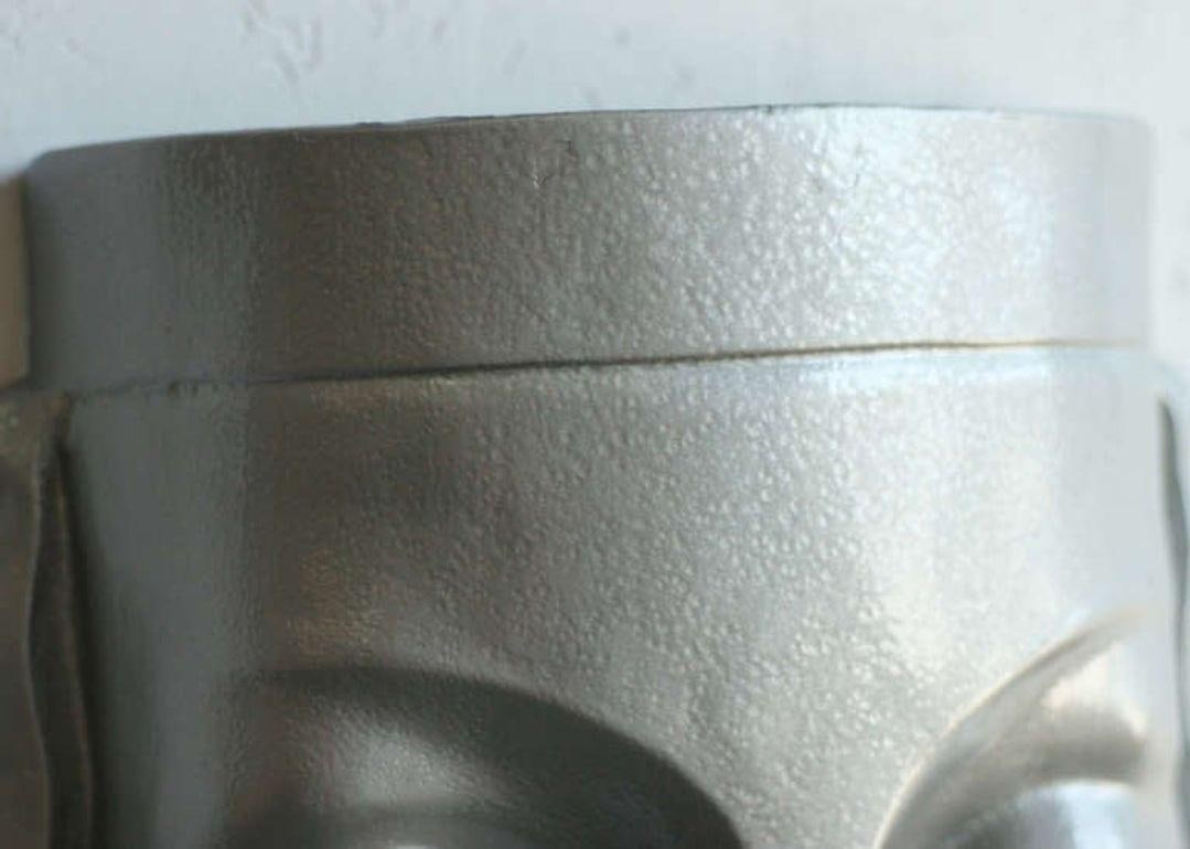 Art Deco Sculptural Female Face Wall Sconce, Rare - 5