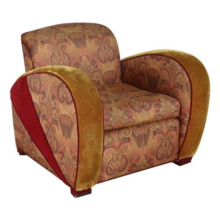 Art Deco Jazz Club Chair in the Style of Frankl's Speed Chair - 3