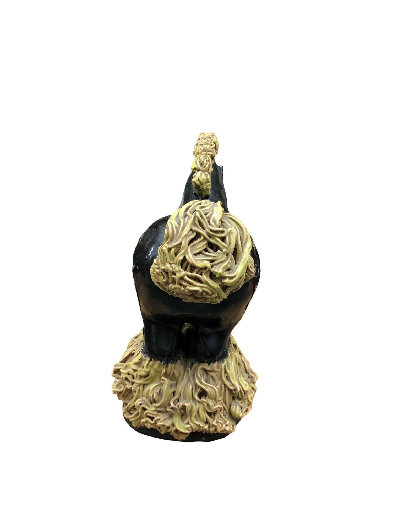 Midcentury Studio Art Pottery Clydesdale Horse - 3