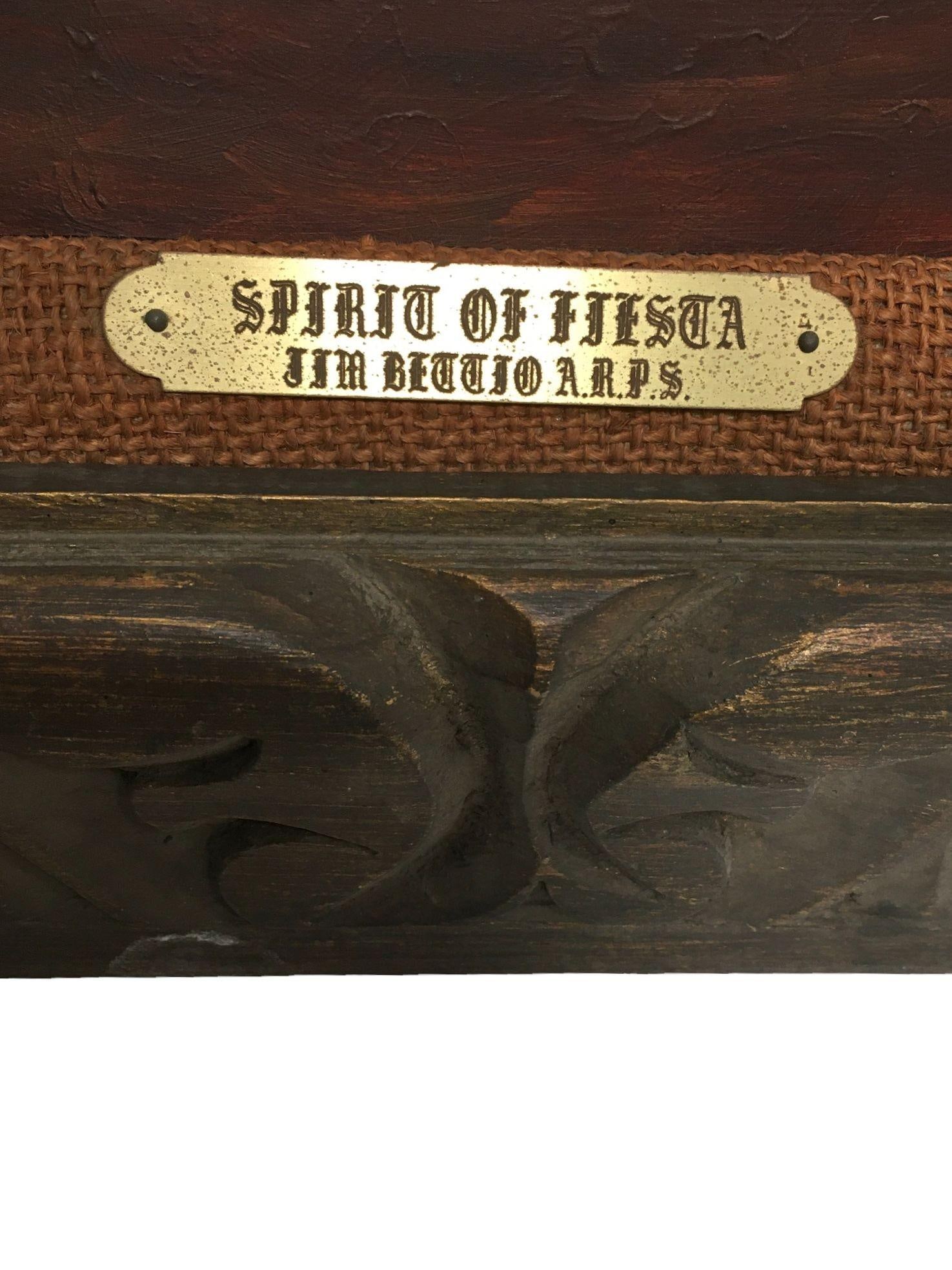 Spirit of Fiesta, oil on photographic print by Pasqual Bettio. - 2