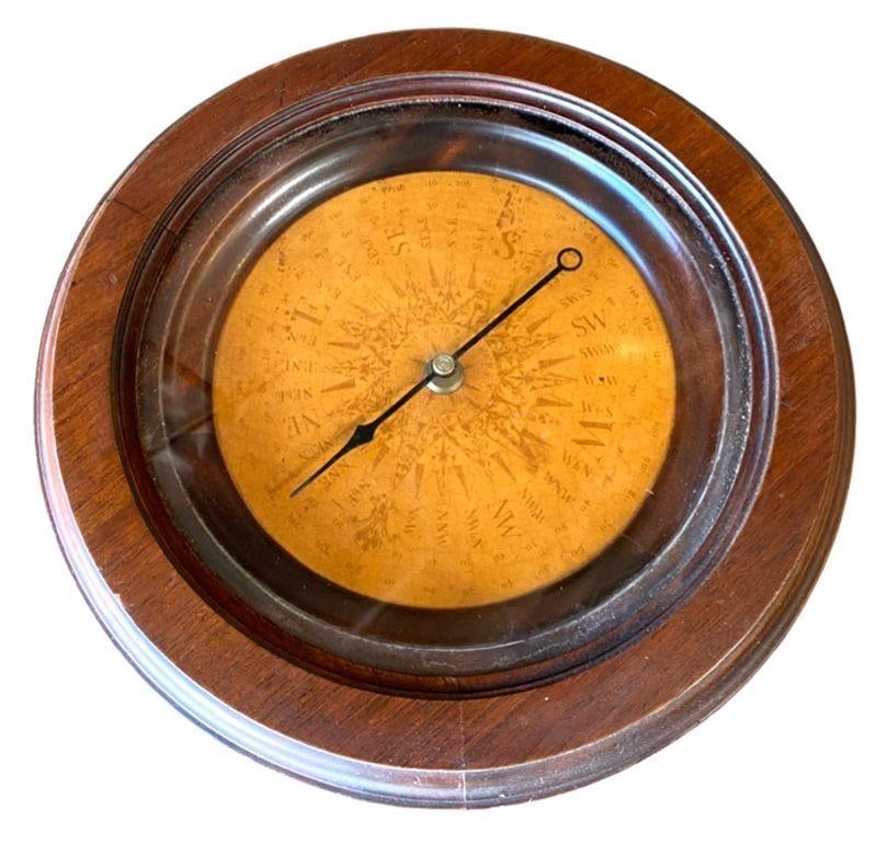 Neoclassic Dark Oak Compass Side Smoking Table - 5