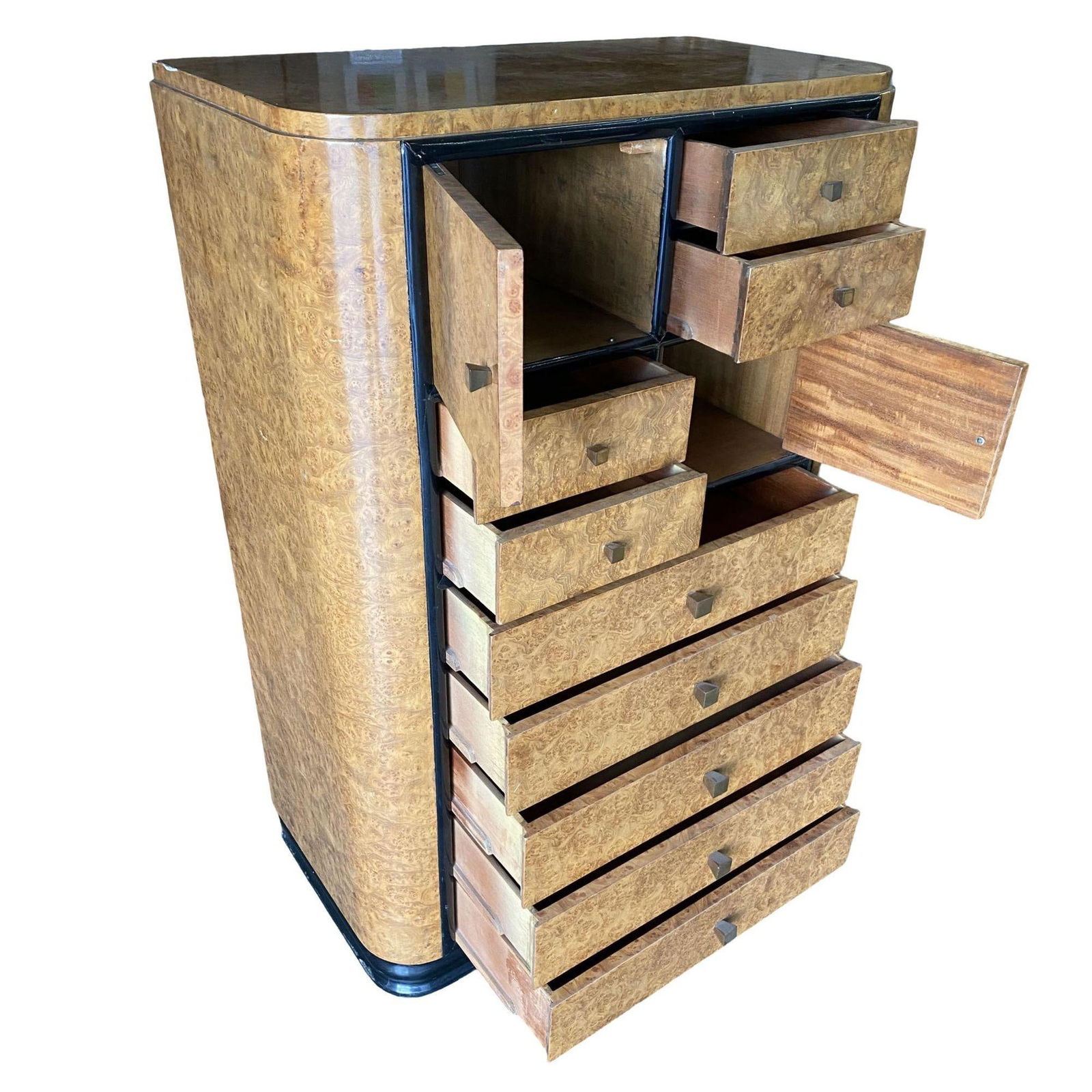 Streamline Art Deco Dresser & Vanity Bedroom Set by Donald Deskey for Widdicombe - 11