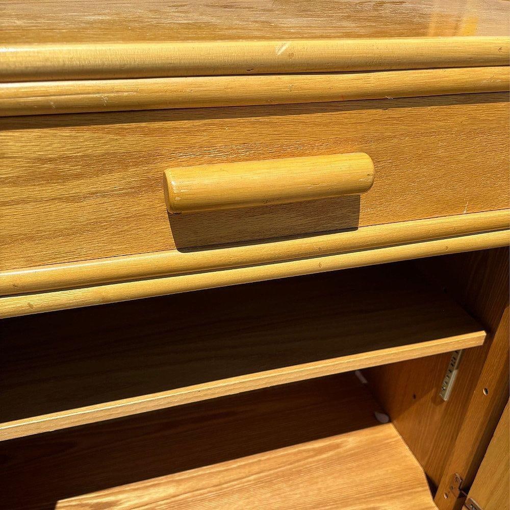 Restored High Style Rattan & Mahogany Etagere Display Curio Cabinet, 2 Available - 12