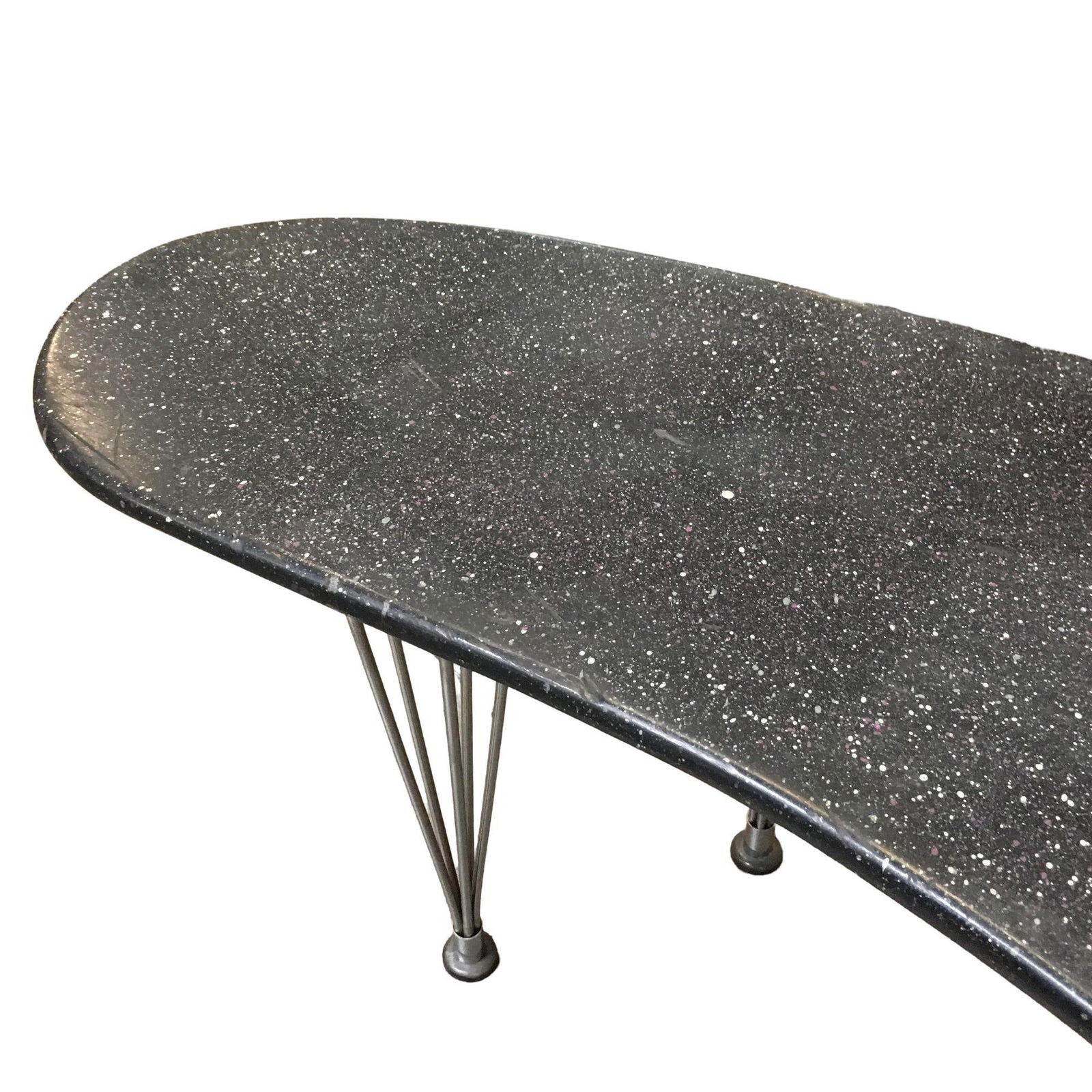 Large 67" Bespoke Mid-Century Biomorphic Coffee Table W/ Wire Spoke Legs - 13