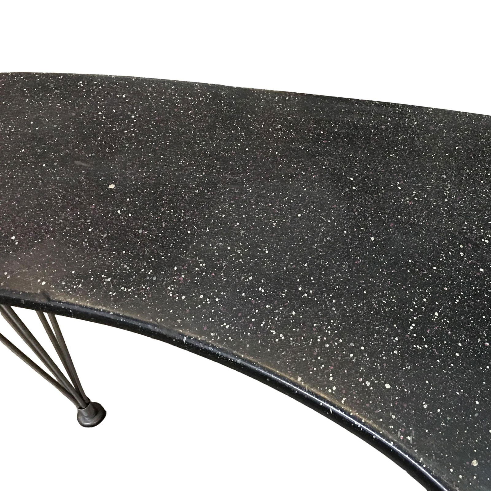 Large 67" Bespoke Mid-Century Biomorphic Coffee Table W/ Wire Spoke Legs - 14