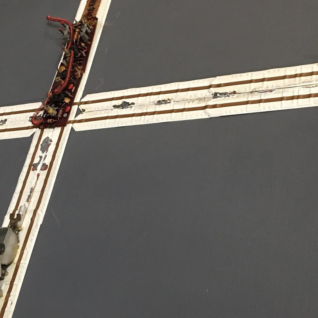 Abstract "Tronic Cross" Artography Large Mixed-Media Sculpture by Pasqual Bettio - 9