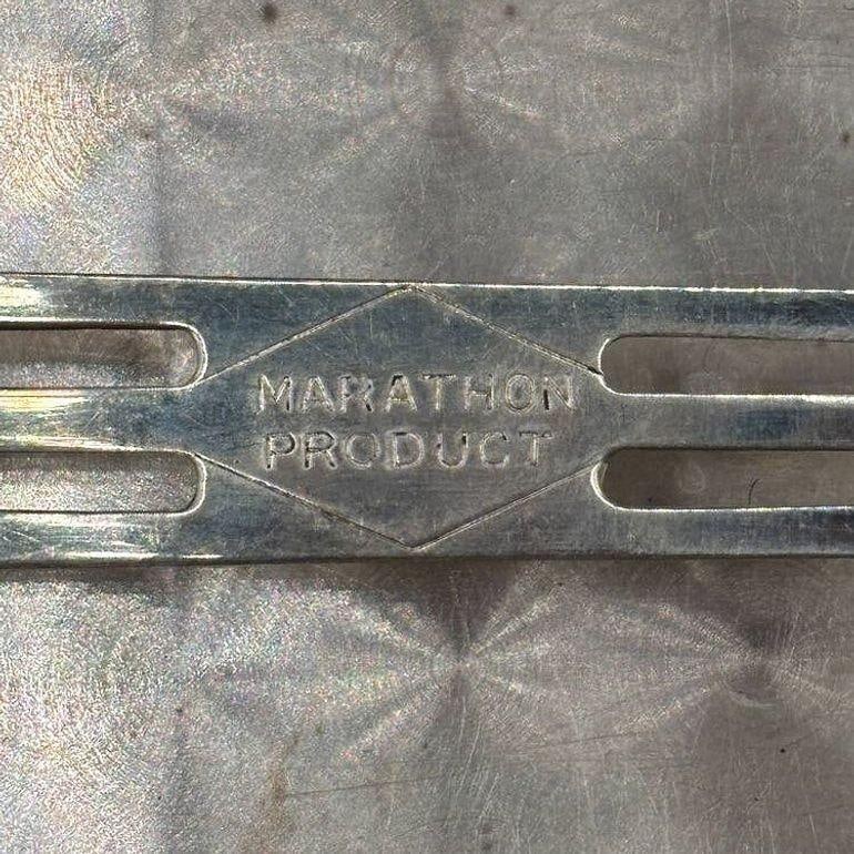 Sterling Silver Art Deco Cigarette Case w/ 18k Gold Inlay by Marathon - 16