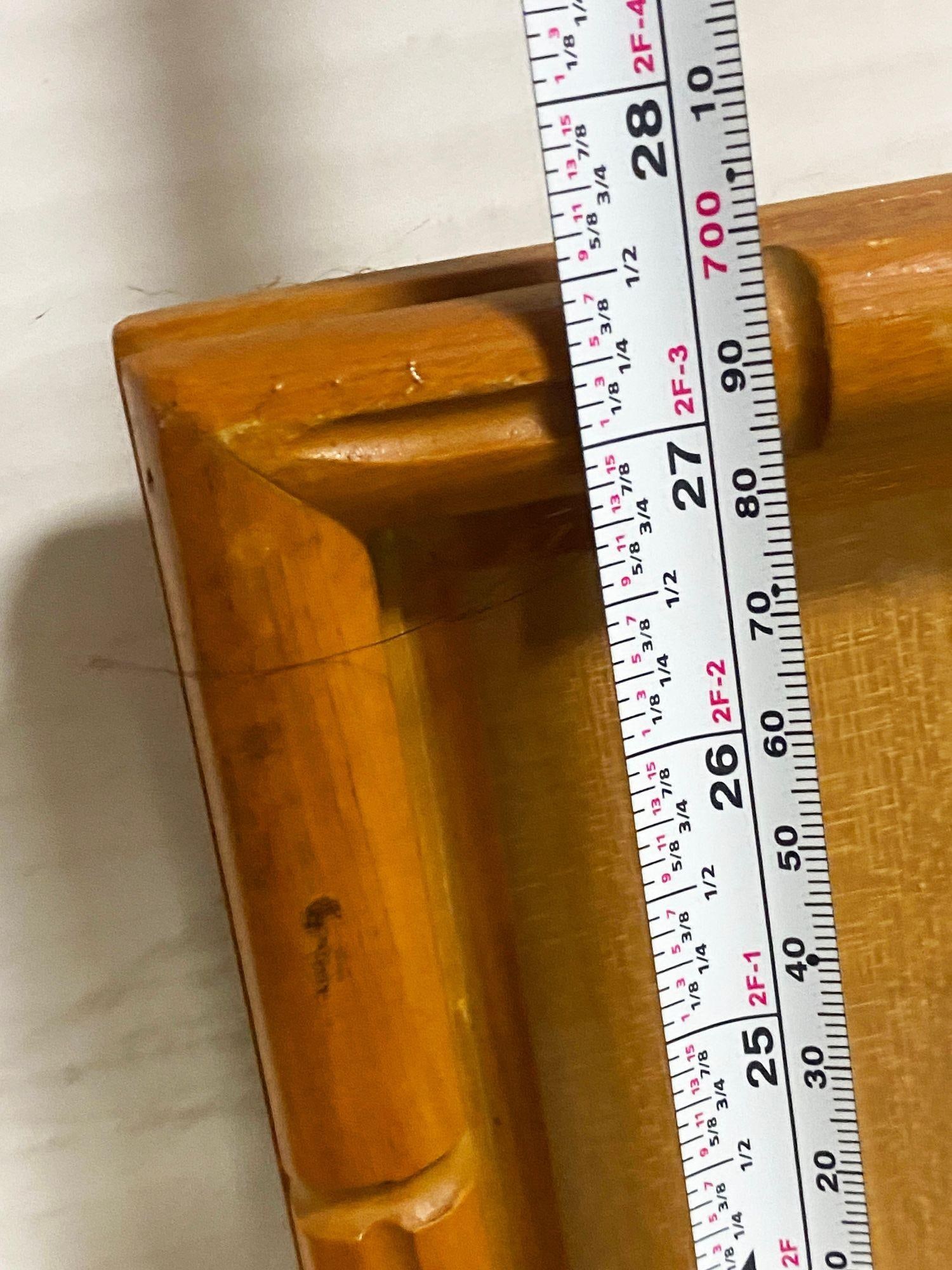 MCM Peeking Pink Flamingo Watercolor on Paper Signed by Shirrell Graves, Framed - 15