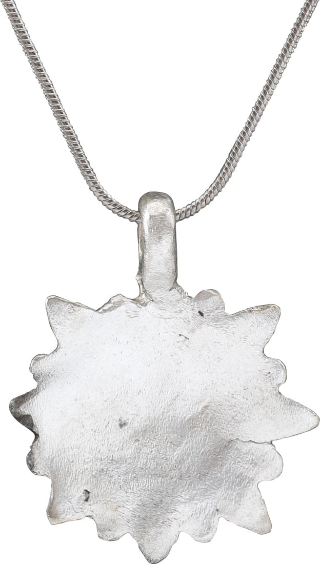 ROMAN WHEEL OF FORTUNE AMULET NECKLACE, 3ND-6TH CENTURY AD - 2