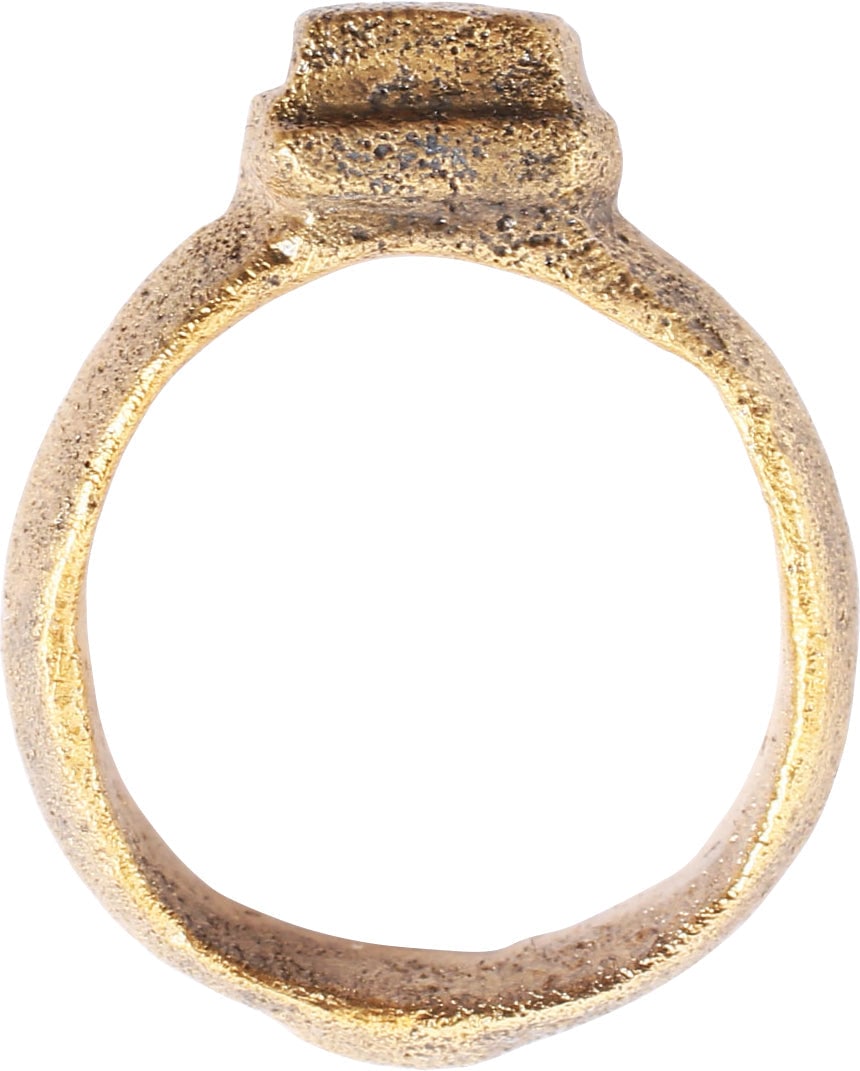 FINE ROMAN PROSTITUTE'S RING, C.100-300 AD, SIZE 2 3/4 - 2