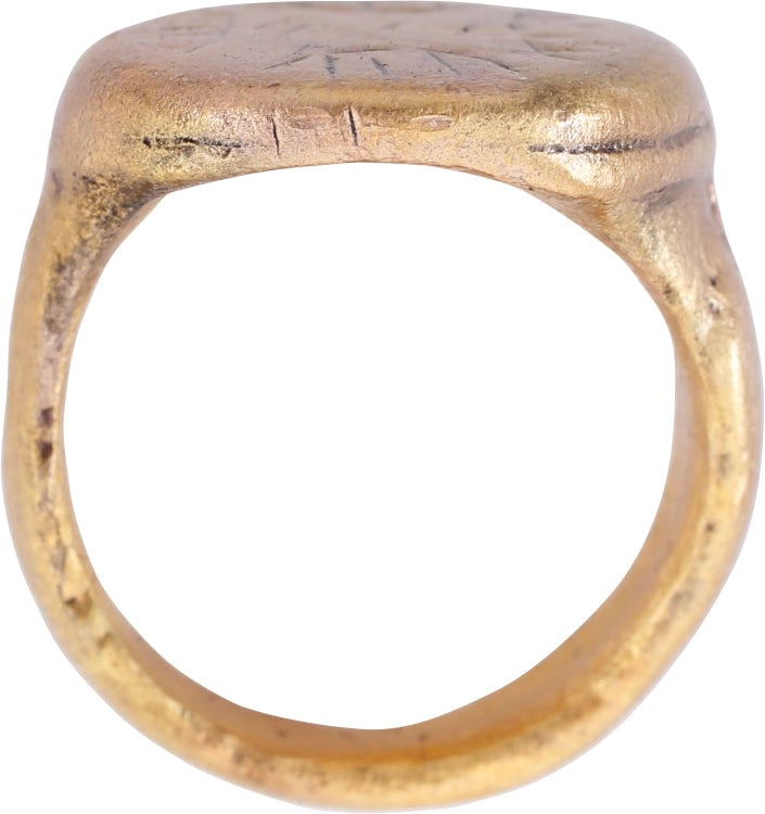 FINE MEDIEVAL RING C.9TH-12TH CENTURY AD SIZE 5 ½ - 2