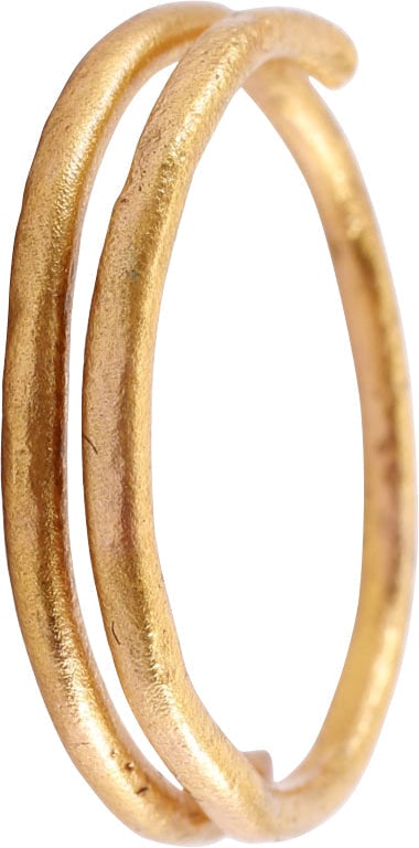 VIKING COIL RING, 9TH-10TH CENTURY AD, SIZE 10 ½ (1 of 5)