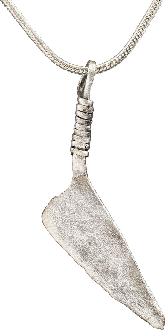 RARE ROMAN SACRIFICIAL KNIFE AMULET, 1st-2nd CENTURY AD (1 of 4)