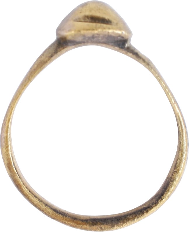 ROMAN PROSTITUTE'S RING, C.100-300 AD, SIZE 4 ¾ - 2