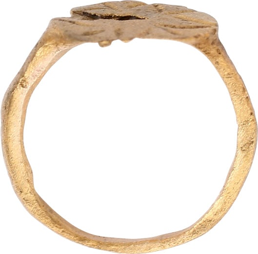 ROMAN/BYZANTINE CHRISTENING OR BAPTISM RING, C. 2ND-6TH CENTURY AD, SIZE ½ - 2