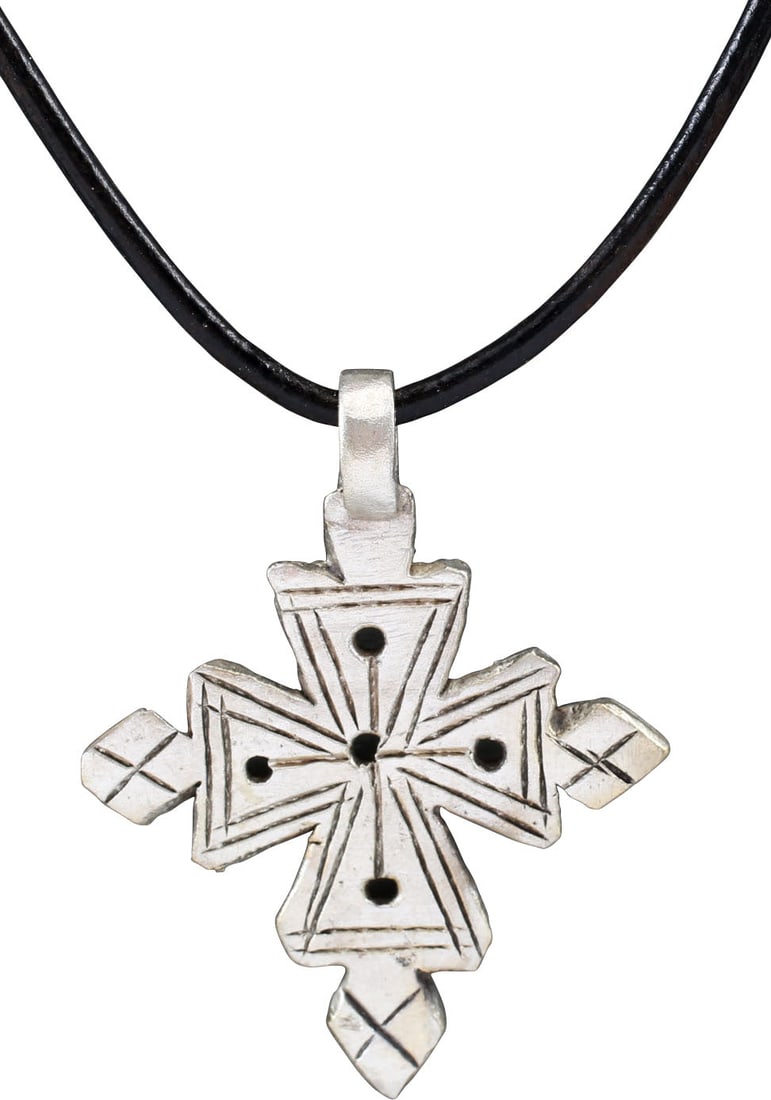 COPTIC CROSS NECKLACE, ETHIOPIA - 2