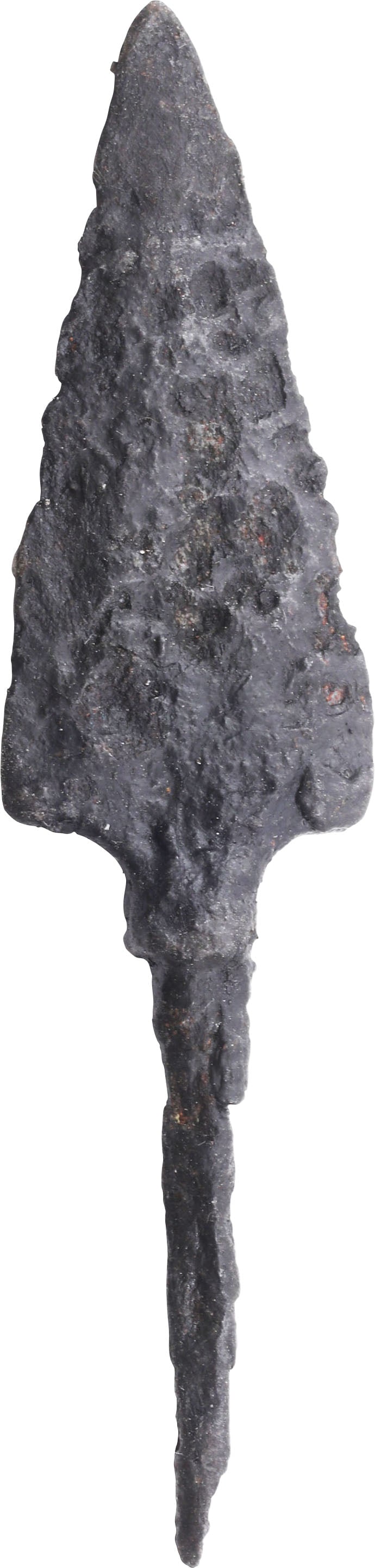 ANCIENT VIKING RAIDER'S TANGED ARROWHEAD, 850-1000 AD (1 of 2)