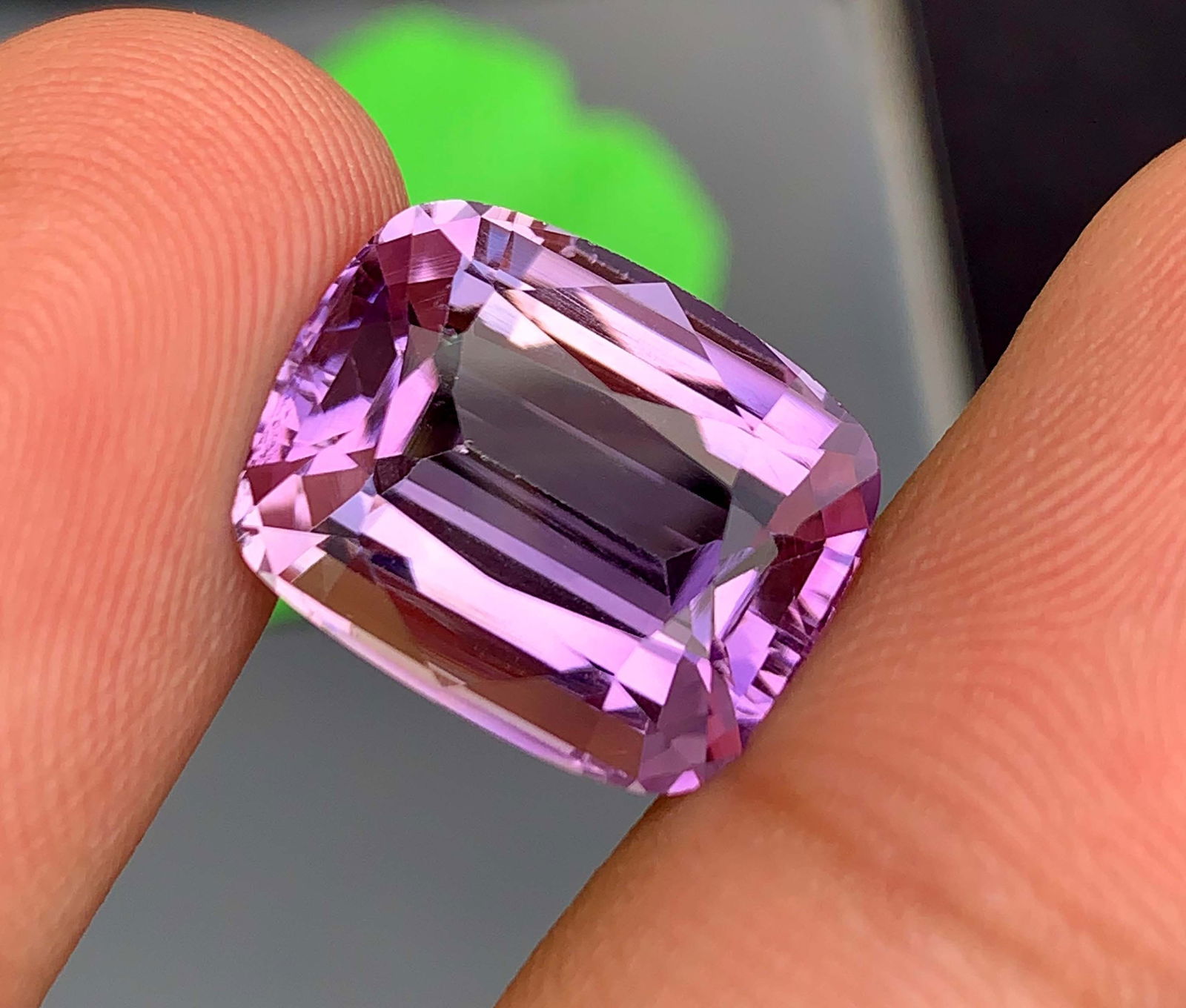 Natural Lilac Amethyst Gemstone: Cushion Cut, 12.40 Carats: Materials: Gemstone: Amethyst Carat weight: 12.40 Natural Amethyst Gemstone, Cushion Cut Amethyst Gemstone, Amethyst for Jewelry Making, February Birthstone weight - 12.40 Carats Dimension - 16*12*8.5