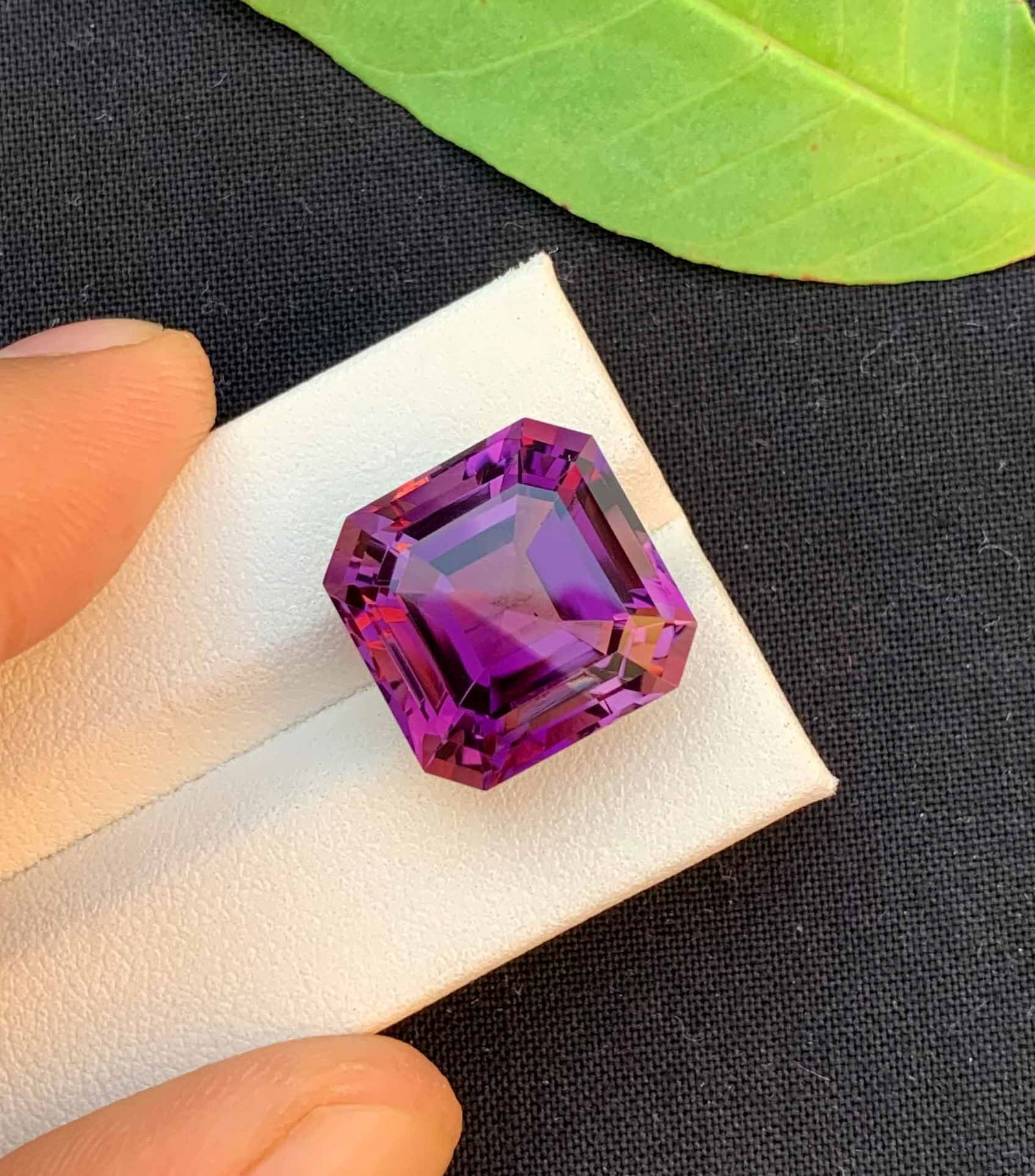 Natural Asscher Cut Amethyst Gemstone: February Birthstone, 18.30 Carats: Materials: Gemstone: Amethyst Carat weight: 18.30 Natural Amethyst Gemstone, Assher Cut Amethyst Gemstone, Amethyst for Jewelry Making, February Birthstone weight - 18.30 Carats Dimension - 15.5*15.5*
