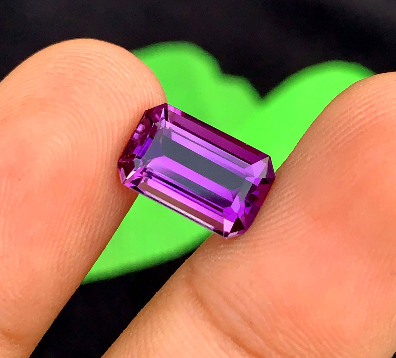 Emerald Cut Amethyst Gemstone: Natural February Birthstone, 4.55 Carats: Materials: Gemstone: Amethyst Carat weight: 4.55 Natural Amethyst Gemstone, Emerald Cut Amethyst Gemstone, Amethyst for Jewelry Making, February Birthstone weight - 4.55 Carats Dimension - 12.5*8*6 mm