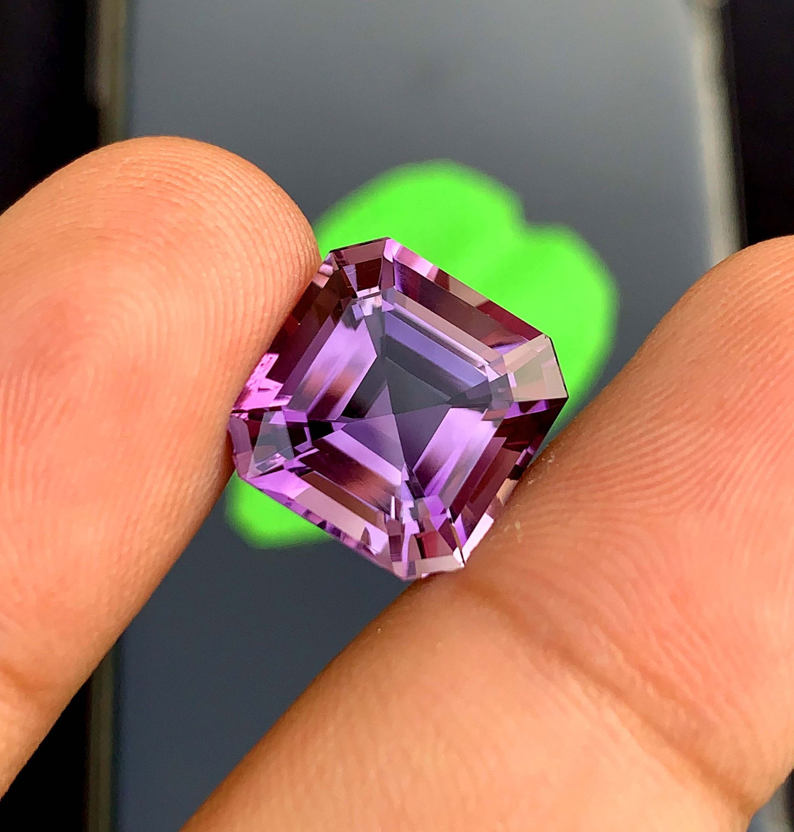 Natural Asscher Cut Amethyst Gemstone: February Birthstone, Jewelry Making (10.75 Carat): Materials: Gemstone: Amethyst Carat weight: 10.75 Natural Amethyst Gemstone, Assher Cut Amethyst Gemstone, Amethyst for Jewelry Making, February Birthstone Properties: Birthstone : February
