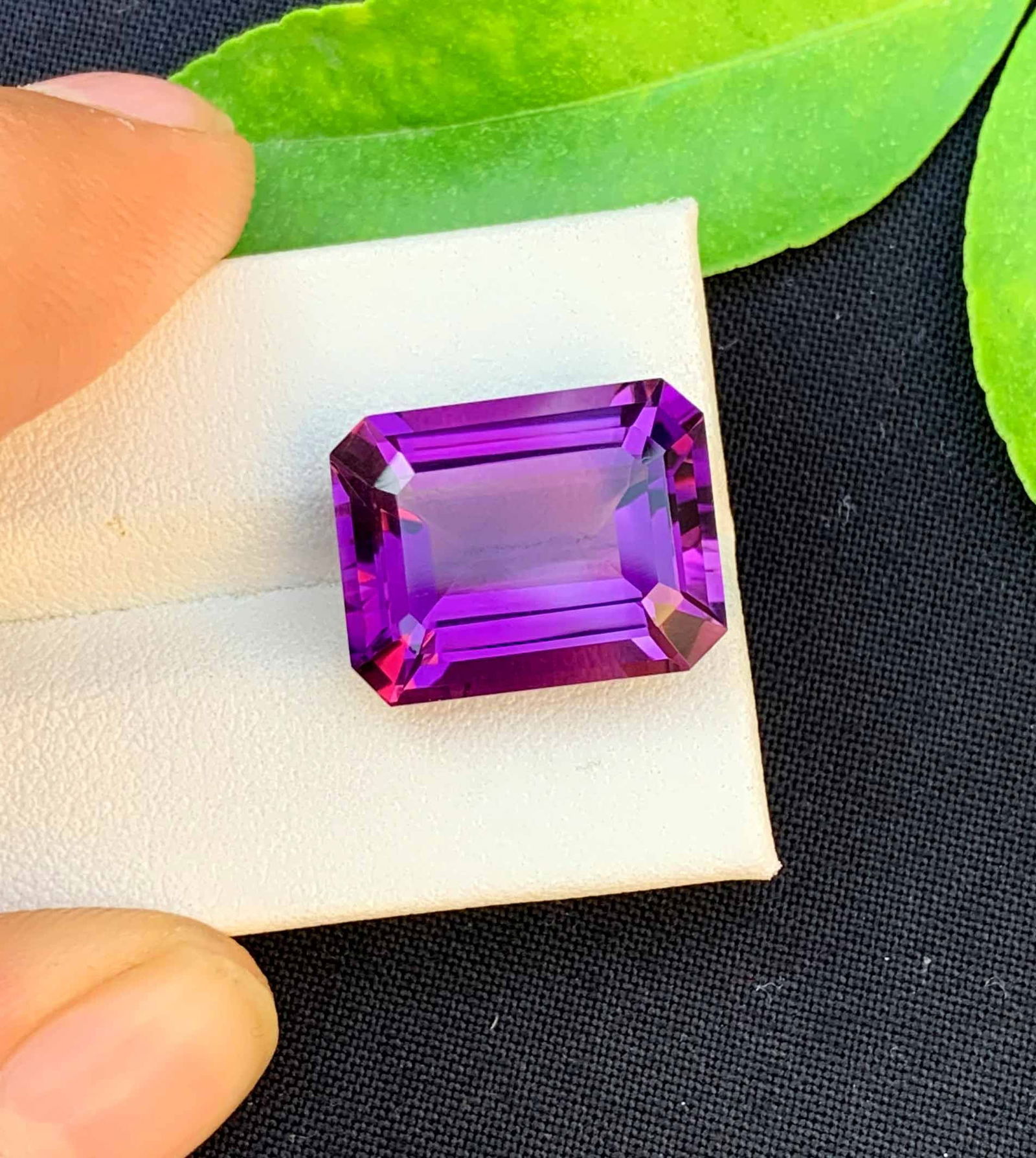 Emerald Cut Amethyst Gemstone: 14.40 Carats, February Birthstone: Materials: Gemstone: Amethyst Carat weight: 14.40 Natural Amethyst Gemstone, Emerald Cut Amethyst Gemstone, Amethyst for Jewelry Making, February Birthstone weight - 14.40 Carats Dimension - 17.2*13.5