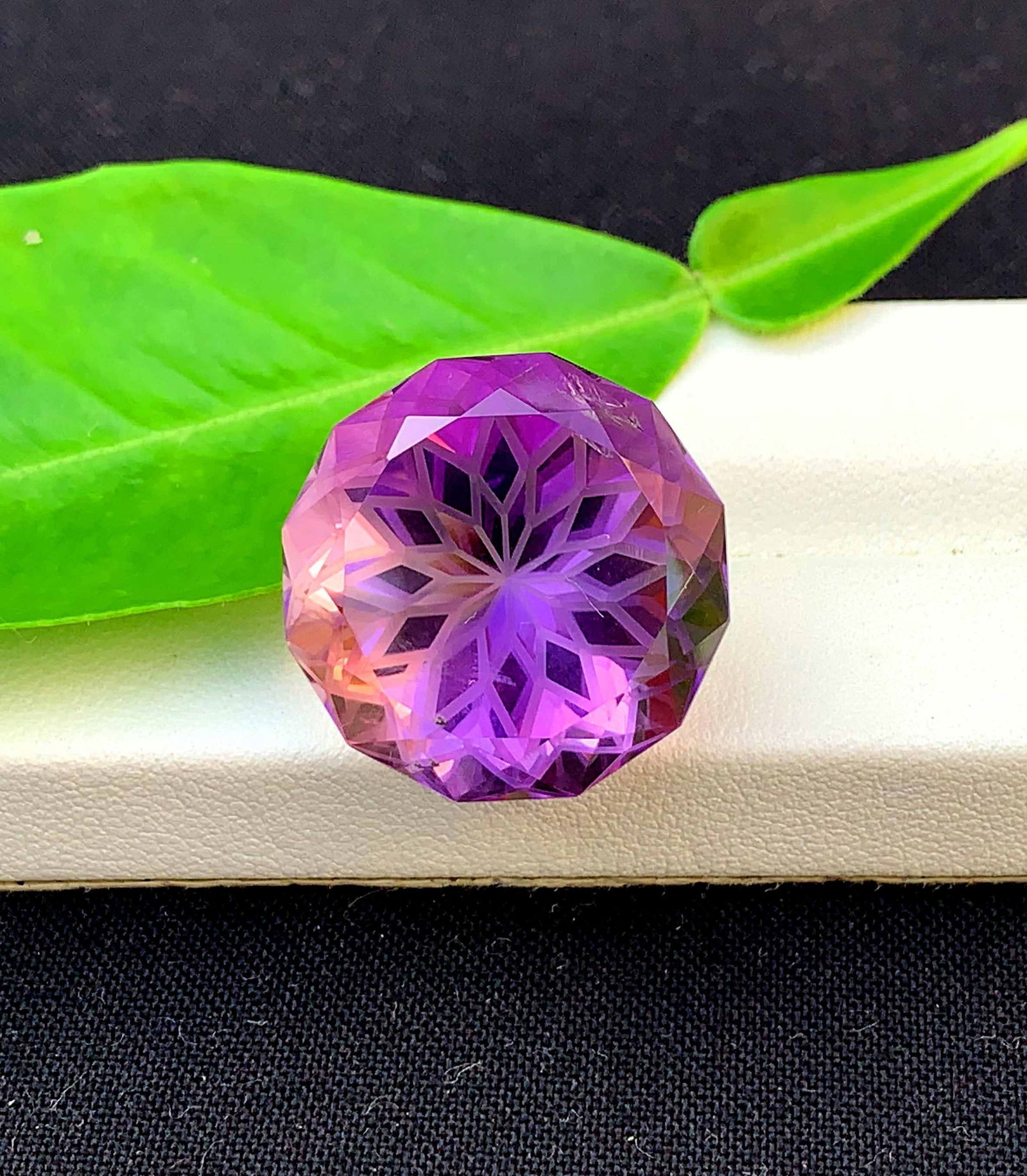 Flower Cut Amethyst Gemstone: February Birthstone, 31.95 Carats - 2