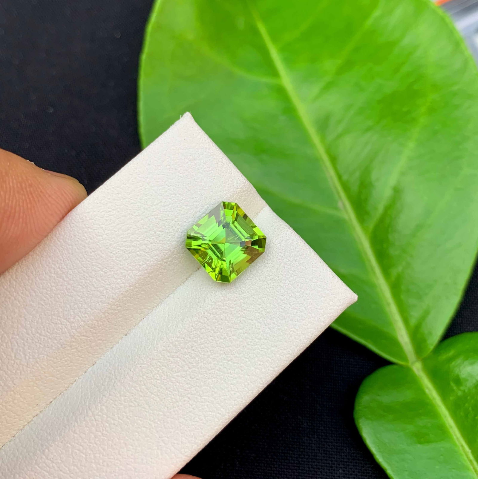 Natural Green Peridot Gemstone: Asscher Cut Loose Stone, August Birthstone: Materials: Gemstone: Peridot Carat weight: 3.15 Natural Peridot Gemstones, Assher Cut Peridot Loose Gemstone From Pakistan, August Birthstone weight : 3.15 carat Dimensions : 8.2*8.2*6 mm Shape :