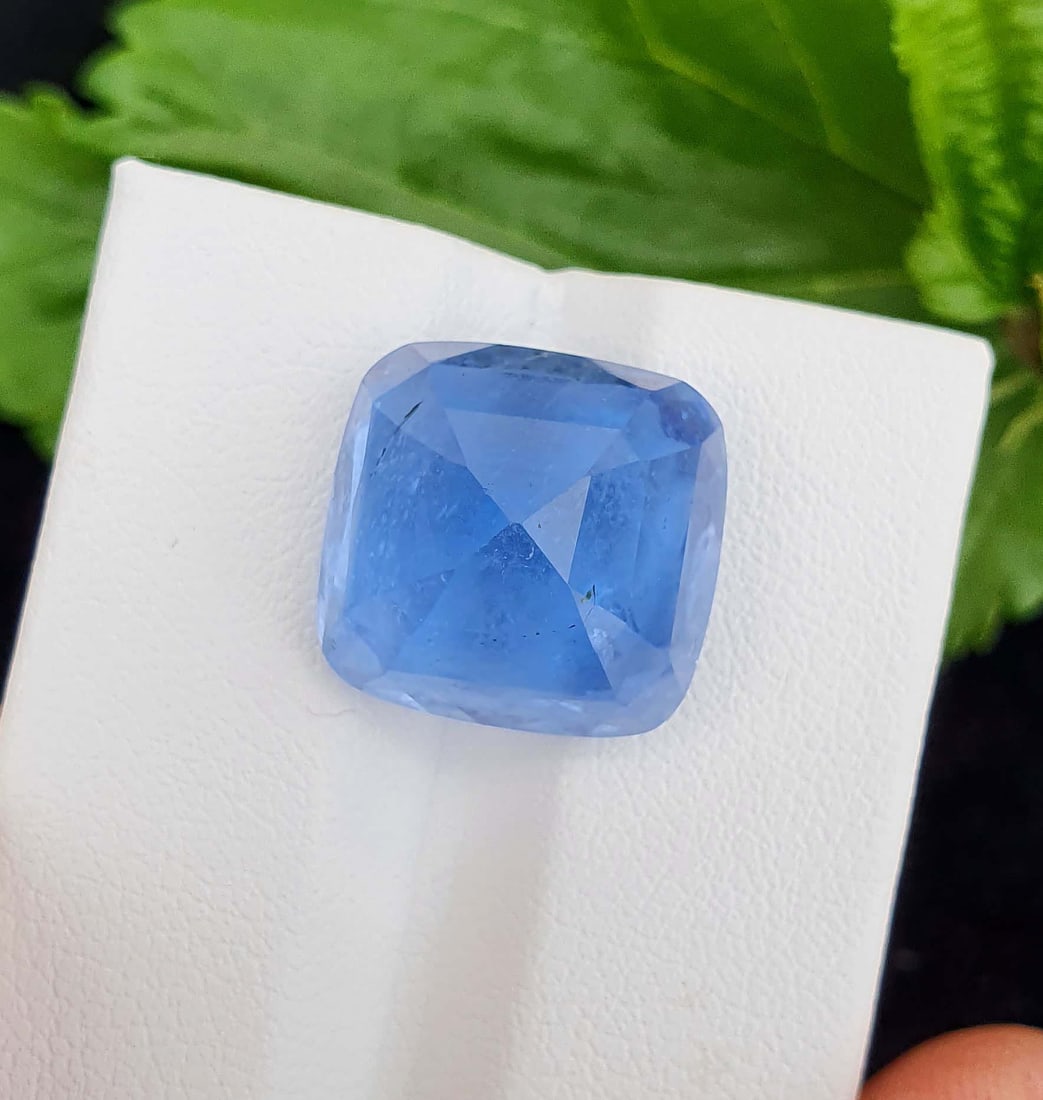 Natural Aquamarine Gemstone, Santa Maria Color Aquamarine Beryl, March Birthstone - 12.30 Carat: Materials: Gemstone: Aquamarine Carat weight: 12.30 Natural Aquamarine Gemstone, Santa Maria Color Aquamarine Beryl, March Birthstone Weight - 12.30 Carats Dimensions - 14*13.5*9 mm Clarity : VS