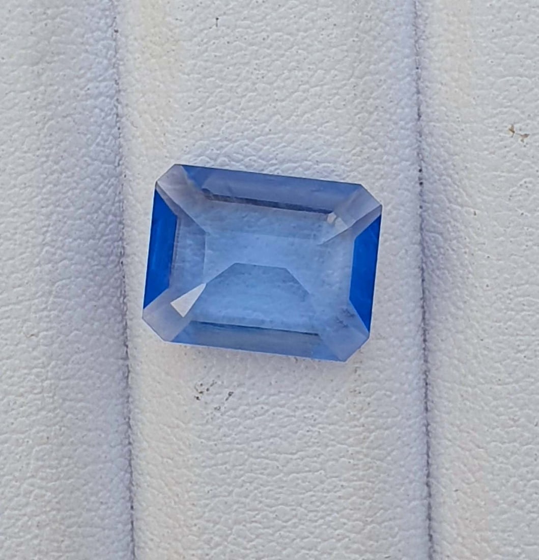 Santa Maria Aquamarine Gemstone: Emerald Cut Beryl, March Birthstone (3.30 Carats) - 3