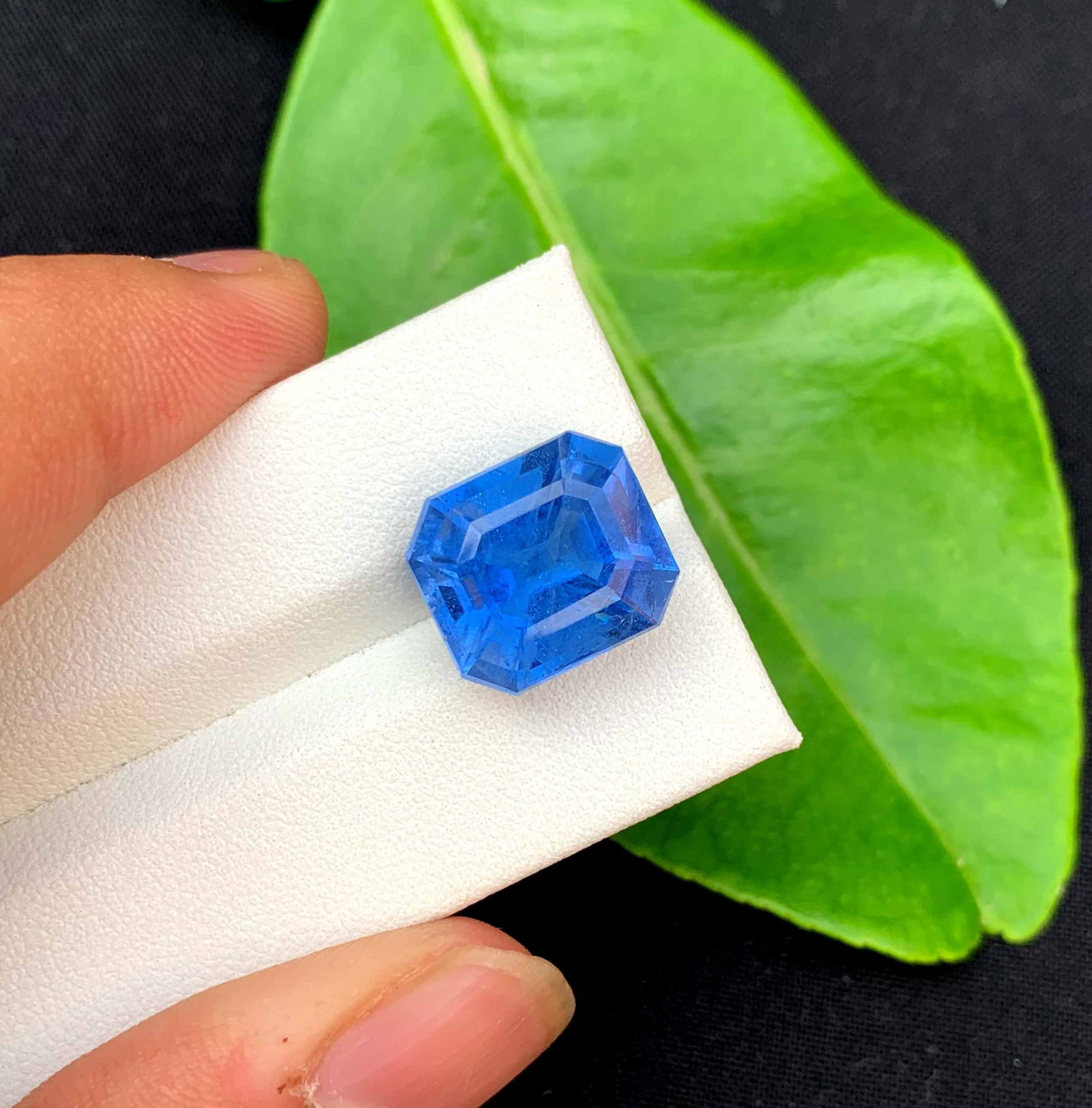 Santa Maria Aquamarine Gemstone: Emerald Cut Beryl, March Birthstone (10.20 Carats) - 4