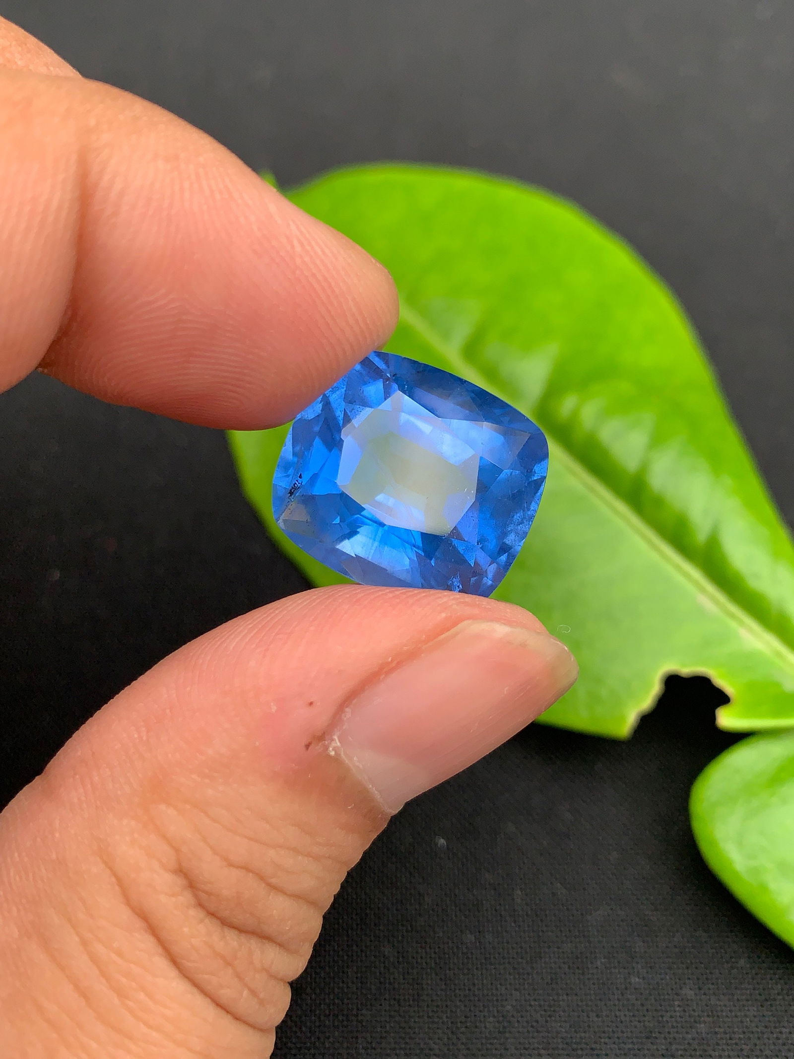 Santa Maria Aquamarine Gemstone: March Birthstone, Deep Blue Beryl (18.35 Carats): Materials: Gemstone: Aquamarine Carat weight: 18.35 Natural Aquamarine Gemstone, Santa Maria Color Aquamarine Beryl, March Birthstone A beautiful member of the beryl family, aquamarine is a