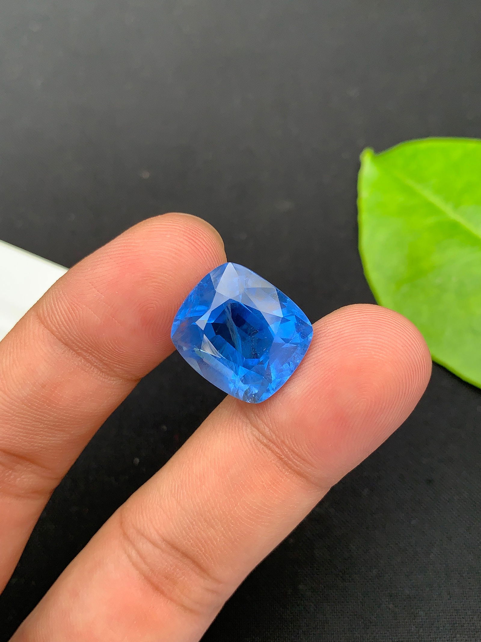 Santa Maria Aquamarine Gemstone: March Birthstone, Deep Blue Beryl (18.35 Carats) - 6