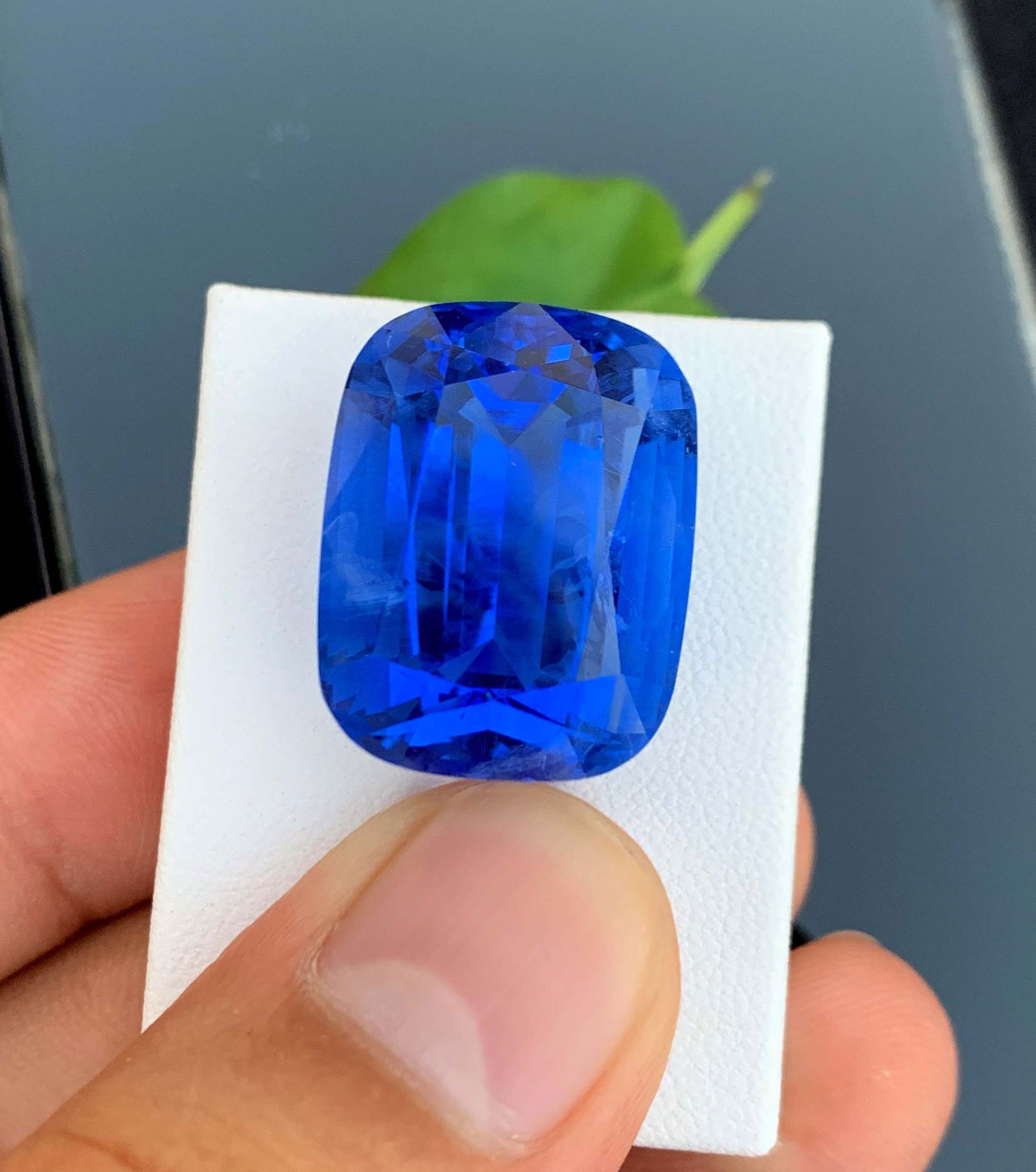 Deep Blue Santa Maria Aquamarine Gemstone: 42.80 Carat Cushion Cut: Materials: Gemstone: Aquamarine Carat weight: 42.80 Deep Blue Aquamarine Gemstone, Santa Maria Aquamarine, Cut Stone, Faceted Aquamarine, Aquamarine Stone Weight - 42.80 Carats Dimensions - 22.5*17.2*