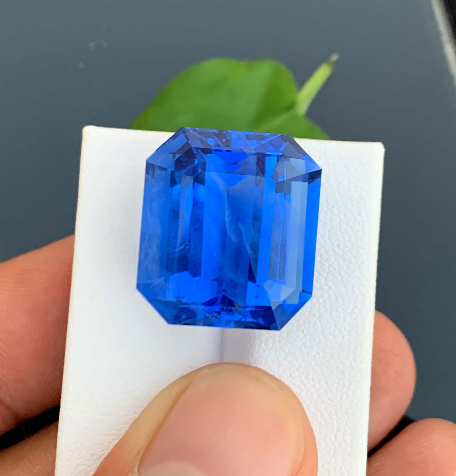 Santa Maria Aquamarine Gemstone: Deep Blue Octagon Cut, 32.30 Carat - 4