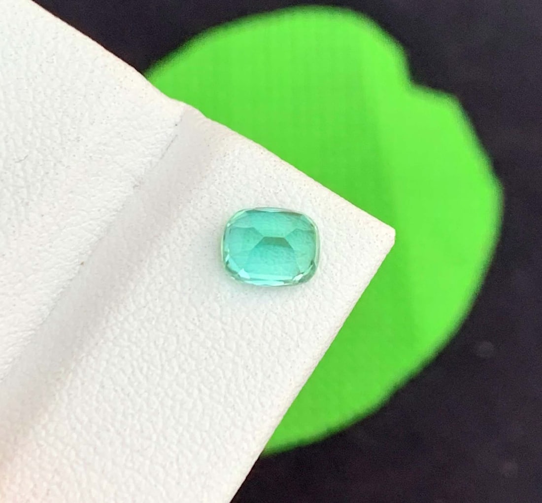 Seafoam Green Tourmaline Gemstone: 1.00 CT October Birthstone - 5
