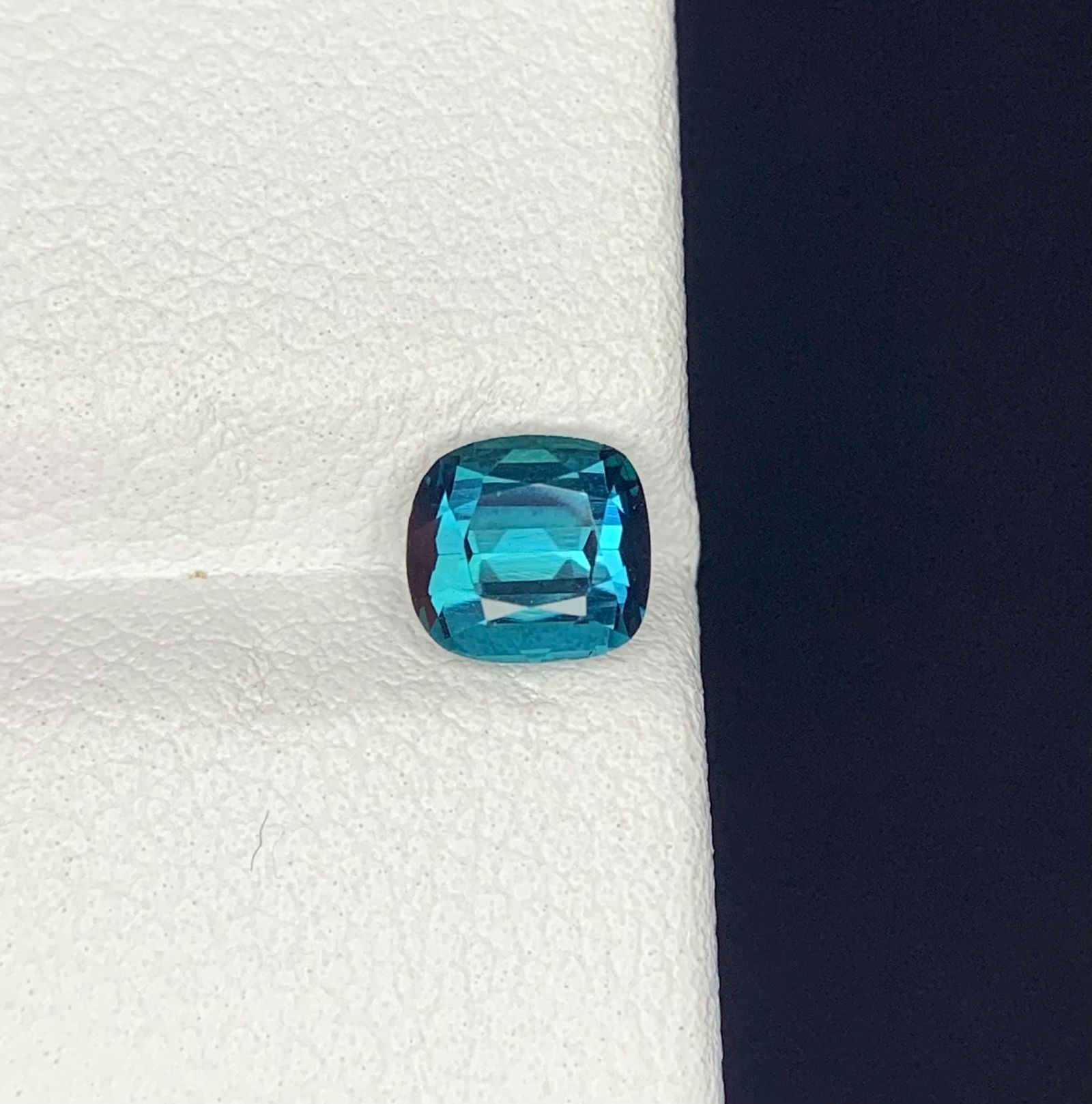 Blue Tourmaline Gemstone: Natural Cushion Cut, October Birthstone - 3