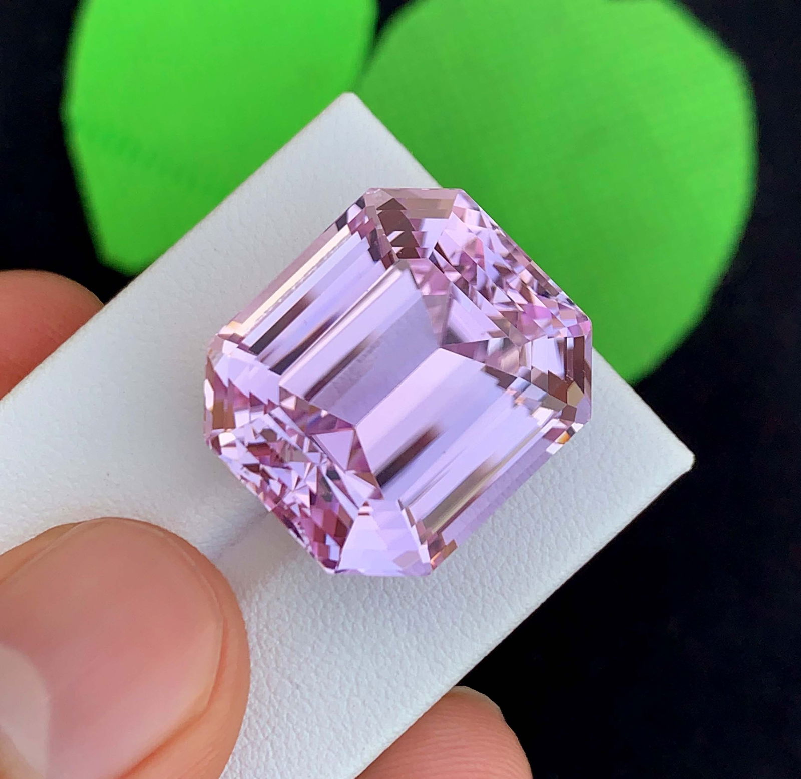 Natural Pink Kunzite Gemstone: 48.56 Carat Emerald Cut, November Birthstone - 2