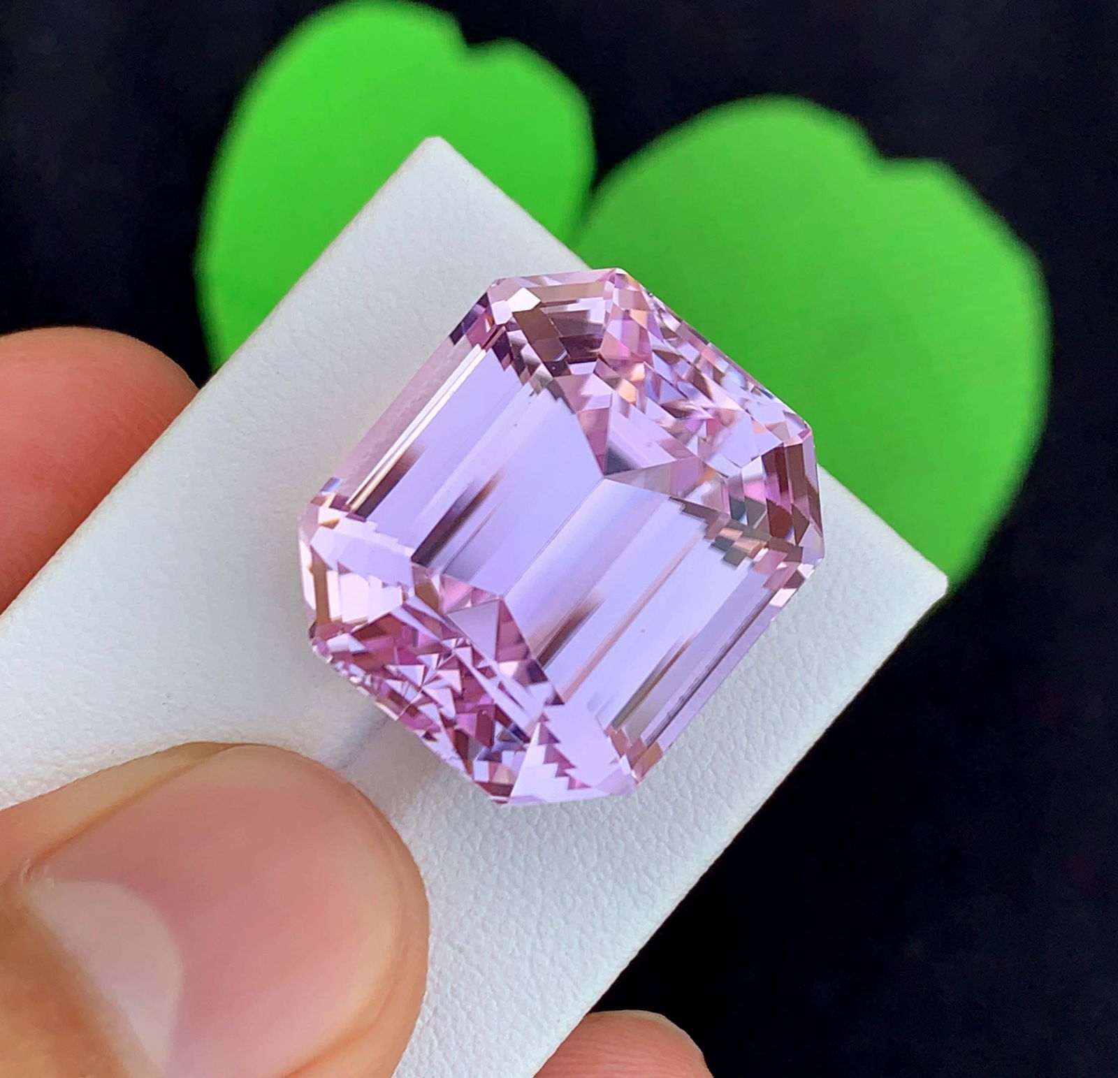 Natural Pink Kunzite Gemstone: 48.56 Carat Emerald Cut, November Birthstone - 4