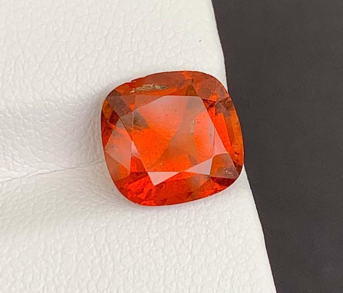 Orange Fanta Garnet Gemstone: Cushion Cut January Birthstone, 4.88 Carats: Materials: Gemstone: Garnet Natural Garnet Gemstones, Orange Fanta Color Garnet Loose Gemstones January Birthstone Weight : 4.88 Carats Size : 10.000 * 9.000 * 6.000 mm Treatment : Natural Cut :