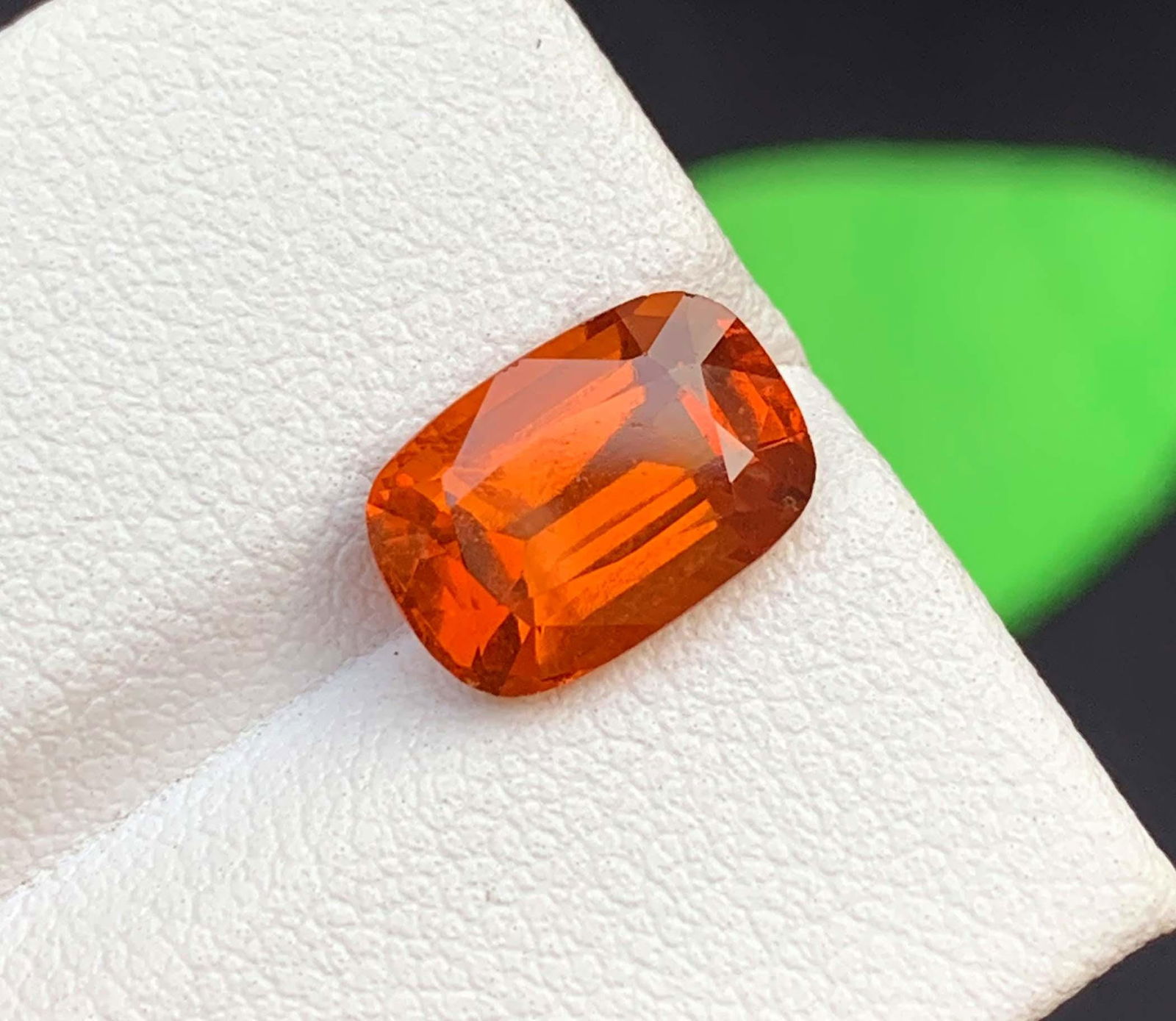 Reddish Cushion Cut Garnet Gemstone: January Birthstone, 3.29 Carat (10x7x5 mm) - 2