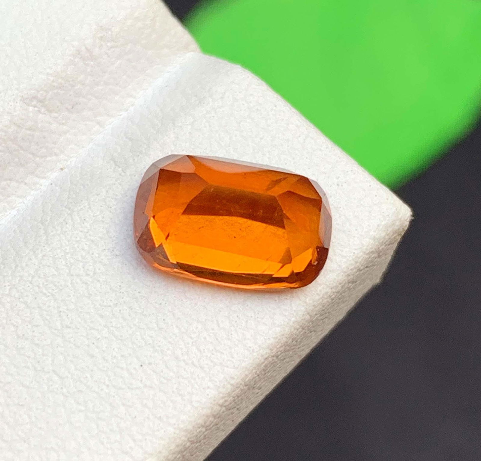 Reddish Cushion Cut Garnet Gemstone: January Birthstone, 3.29 Carat (10x7x5 mm) - 4