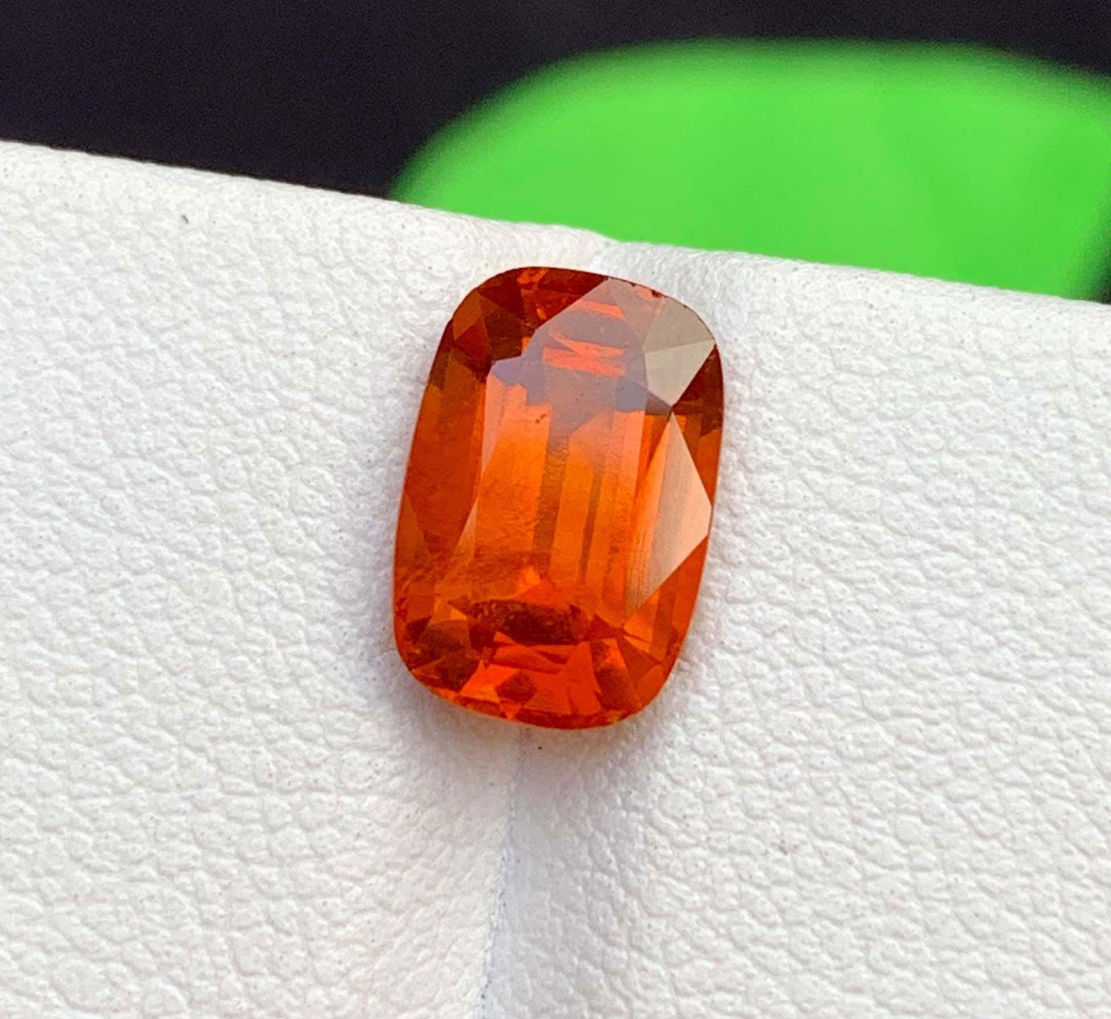 Reddish Cushion Cut Garnet Gemstone: January Birthstone, 3.29 Carat (10x7x5 mm) - 5