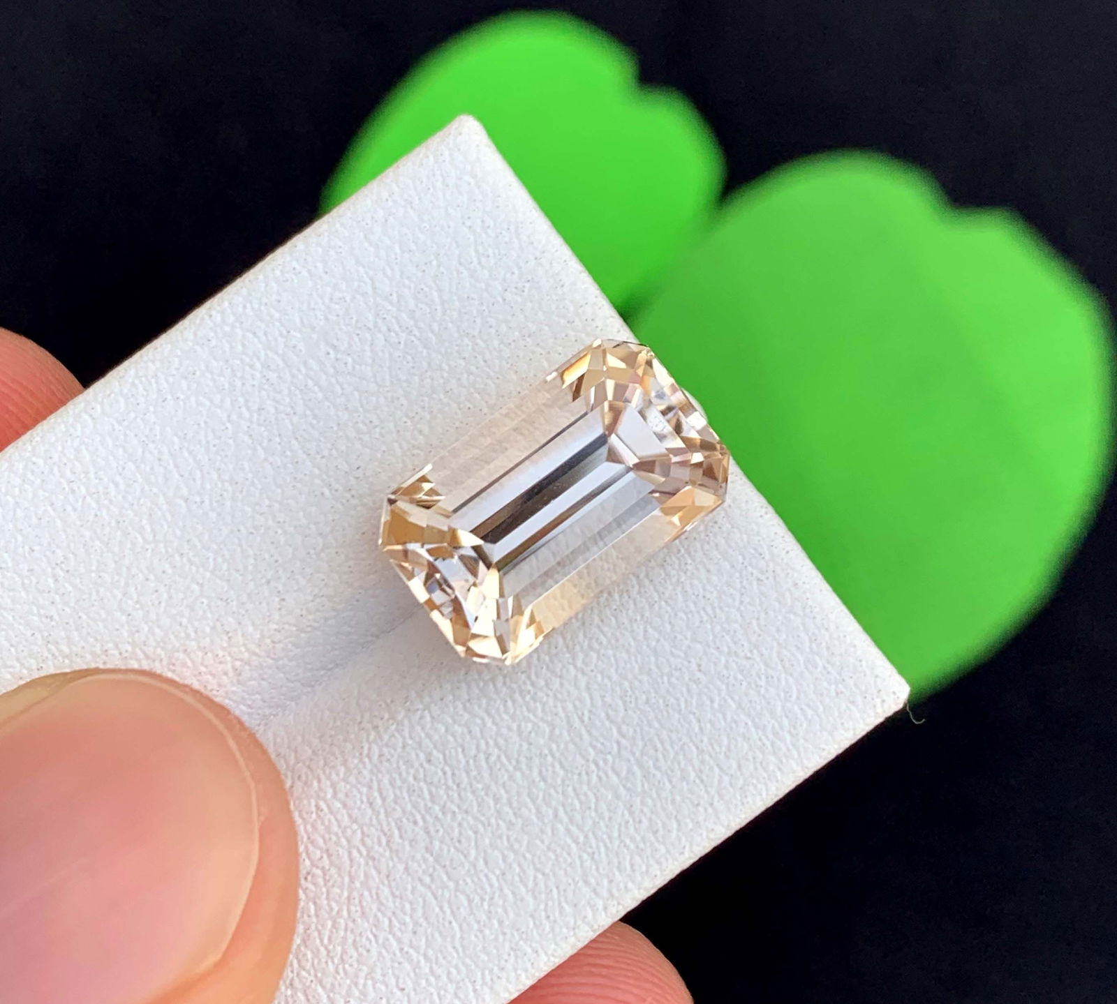 Natural Imperial Topaz Gemstone: 10 Carat Emerald Cut, November Birthstone - 5