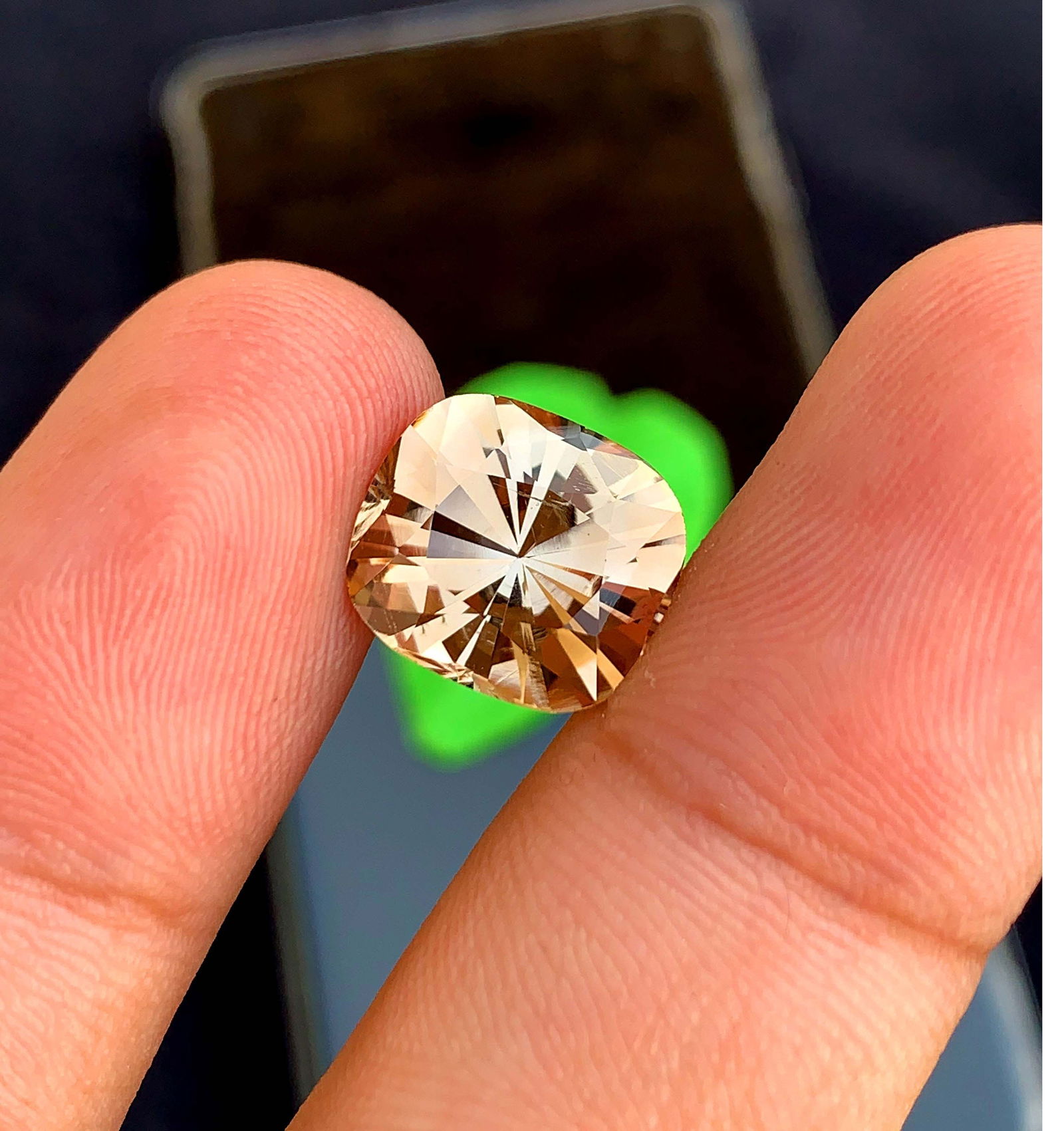 Golden Imperial Topaz Gemstone: 8.50 Carat Cushion Cut Stone: Materials: Gemstone: Topaz Carat weight: 8.50 Golden Color Topaz Loose Gemstone Jewelry Making, Faceted Imperial Topaz Gemstone, Flawless Topaz Cut Stone Wight - 8.50 Carats Dimensions : 12.5*11*7.9 m