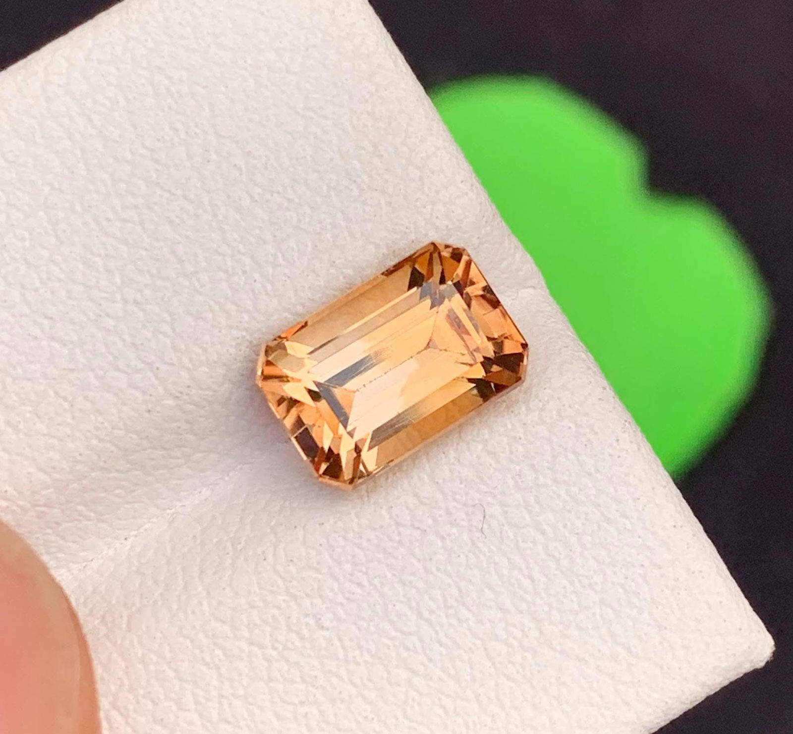 Natural Imperial Topaz Gemstone: 2.81 Carat Emerald Cut, November Birthstone - 4