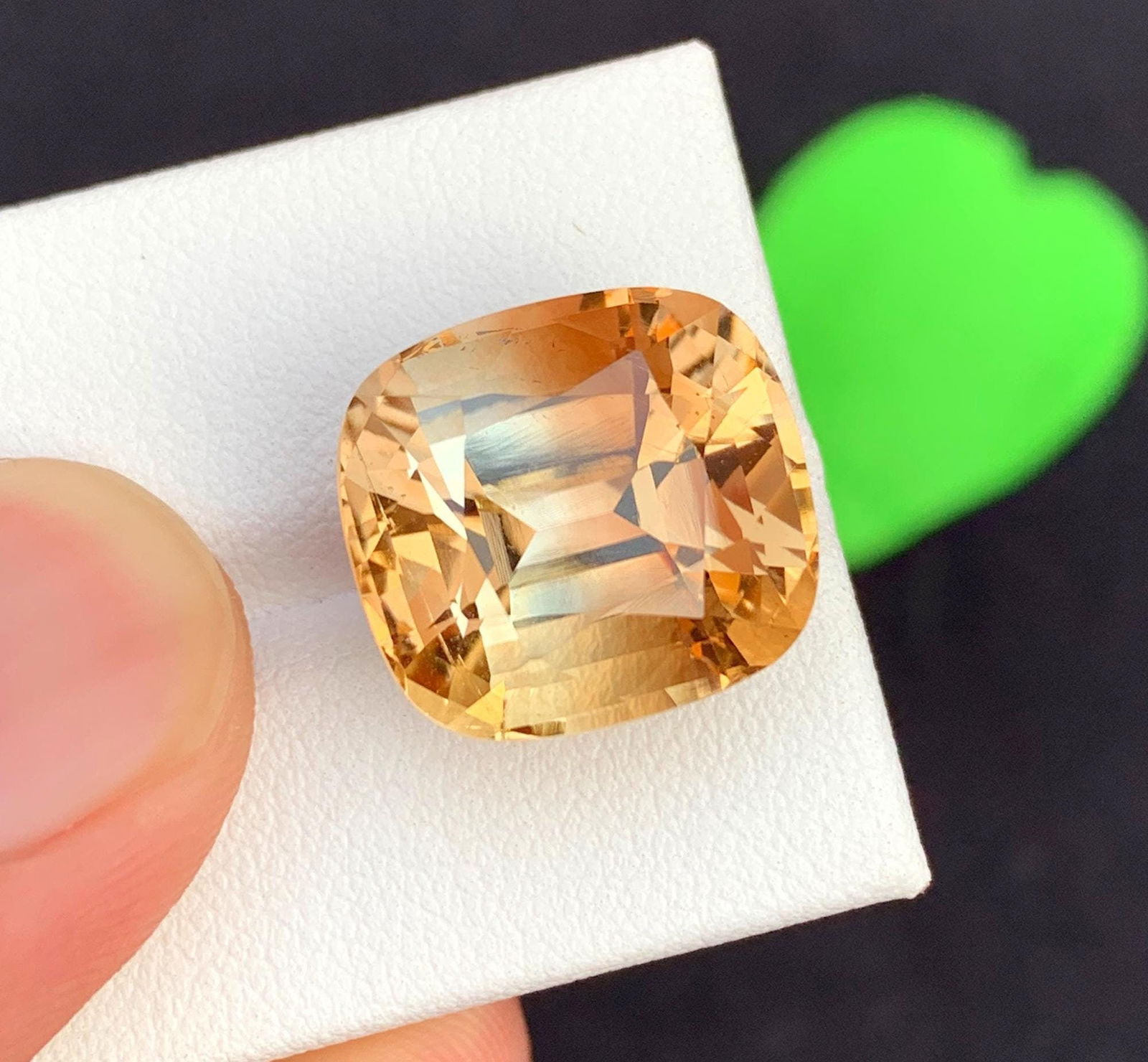 Natural Imperial Topaz Gemstone: 22.70 Carat Golden Cushion Cut: Materials: Gemstone: Topaz Carat weight: 22.70 Natural Imperial Topaz Gemstone, Golden Color Faceted Cushion Cut For Jewelry, November Birthstone Wight - 22.70 Carats Dimensions : 15.8*14*11.5 mm Colo