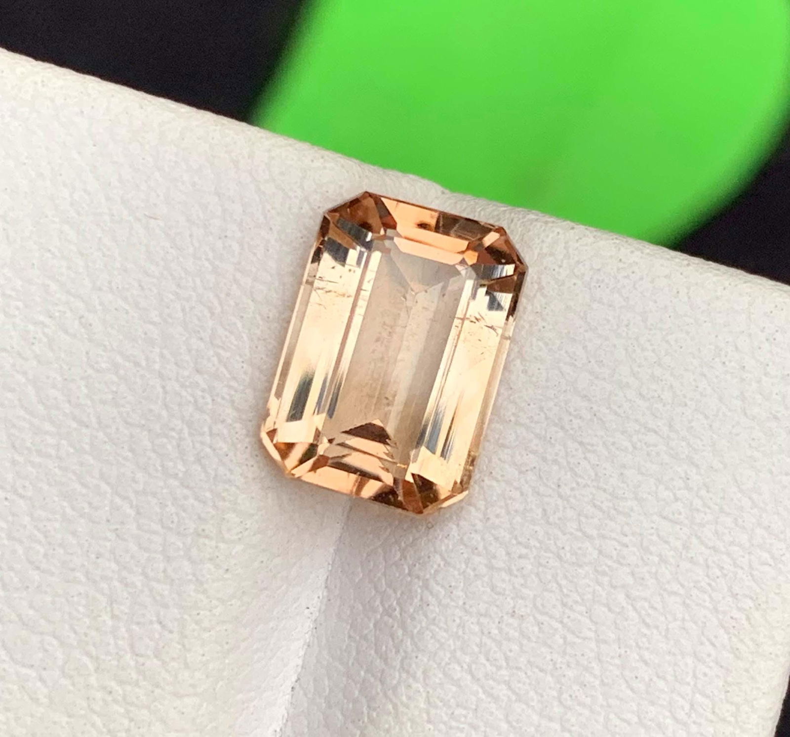 Natural Imperial Topaz Gemstone: Golden Emerald Cut, 3.56 Carats - 3