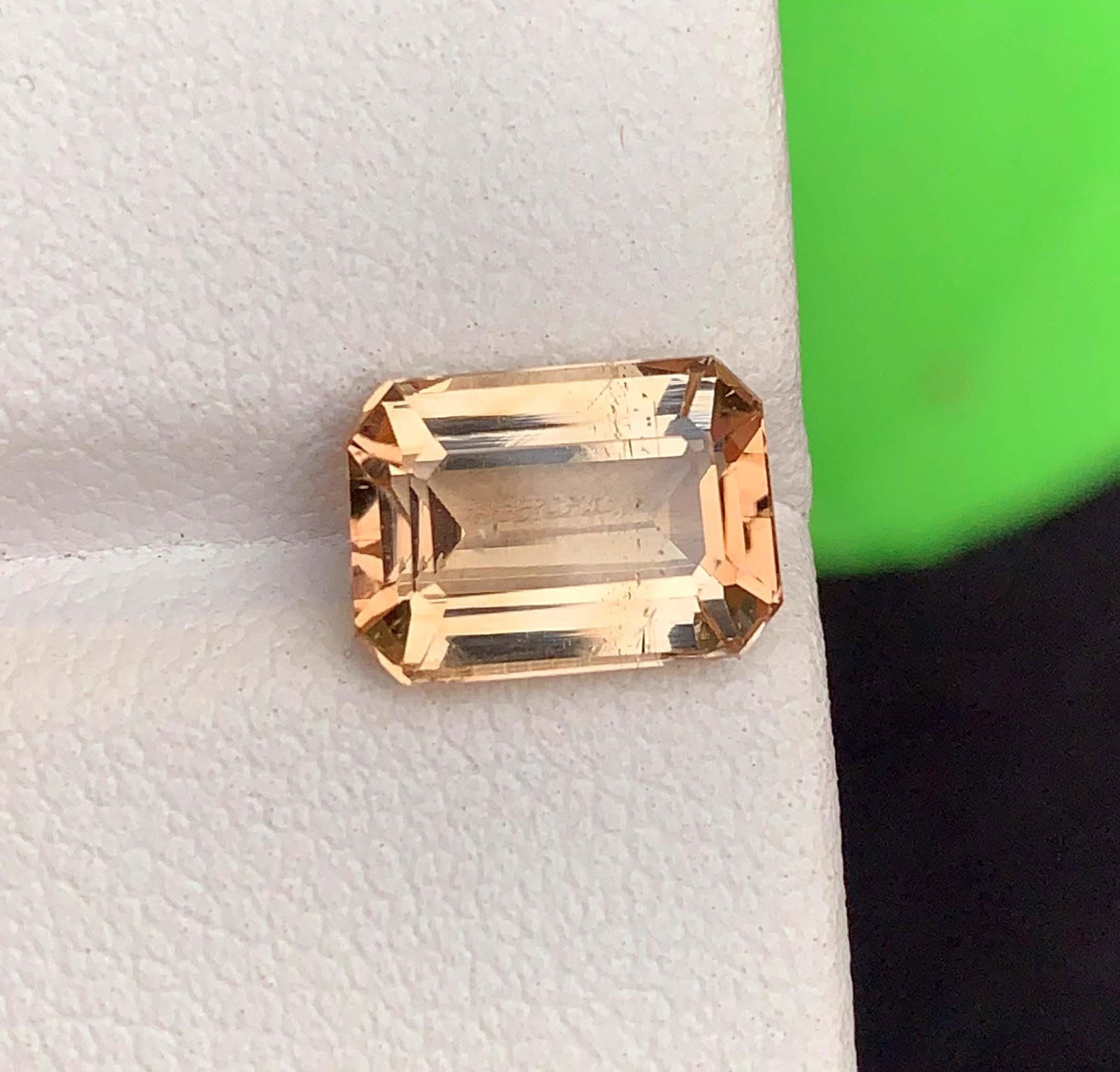 Natural Imperial Topaz Gemstone: Golden Emerald Cut, 3.56 Carats - 4