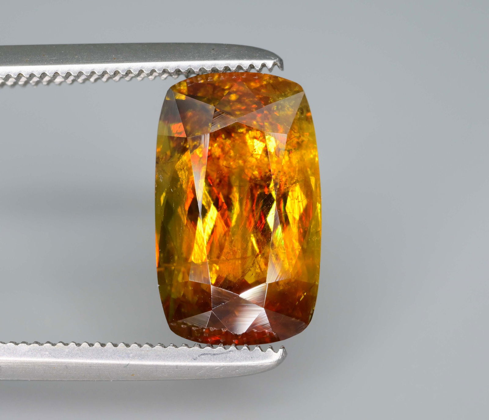 Yellow Sphene Gemstone: 4.20 Carat Long Cushion Cut Stone (1 of 6)